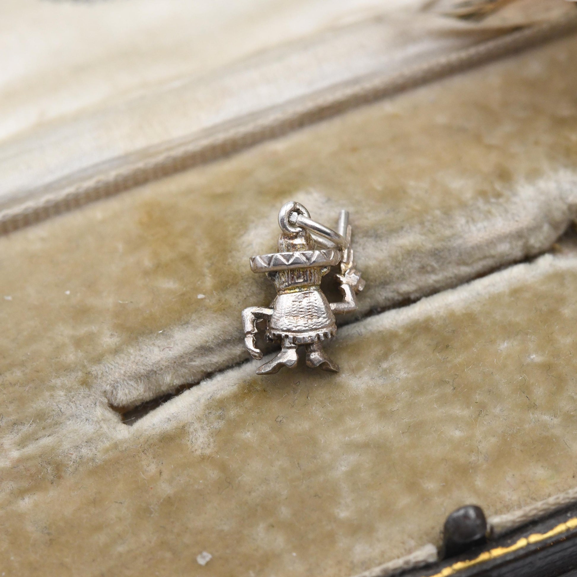 Vintage Sterling Silver Yosemite Sam Charm Pendant - Cartoon | Cowboy Charm | Gun | Souvenir Gift for Charm Bracelet