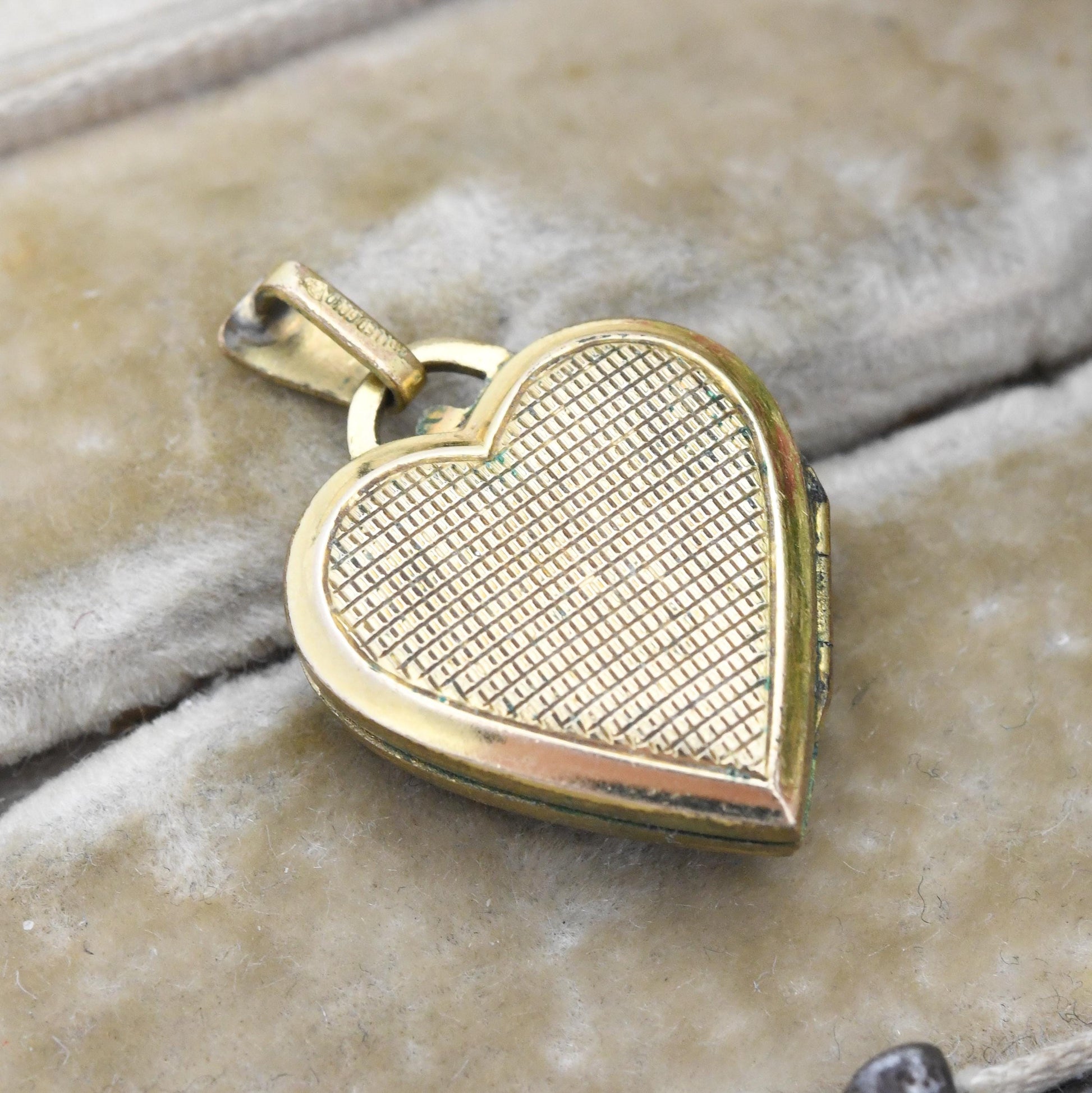 Vintage Rodi Wienenberger Heart Locket Rolled Gold Mother of Pearl St Christopher Pendant - RW Rowi | Photo Necklace c. 1960s Jewellery