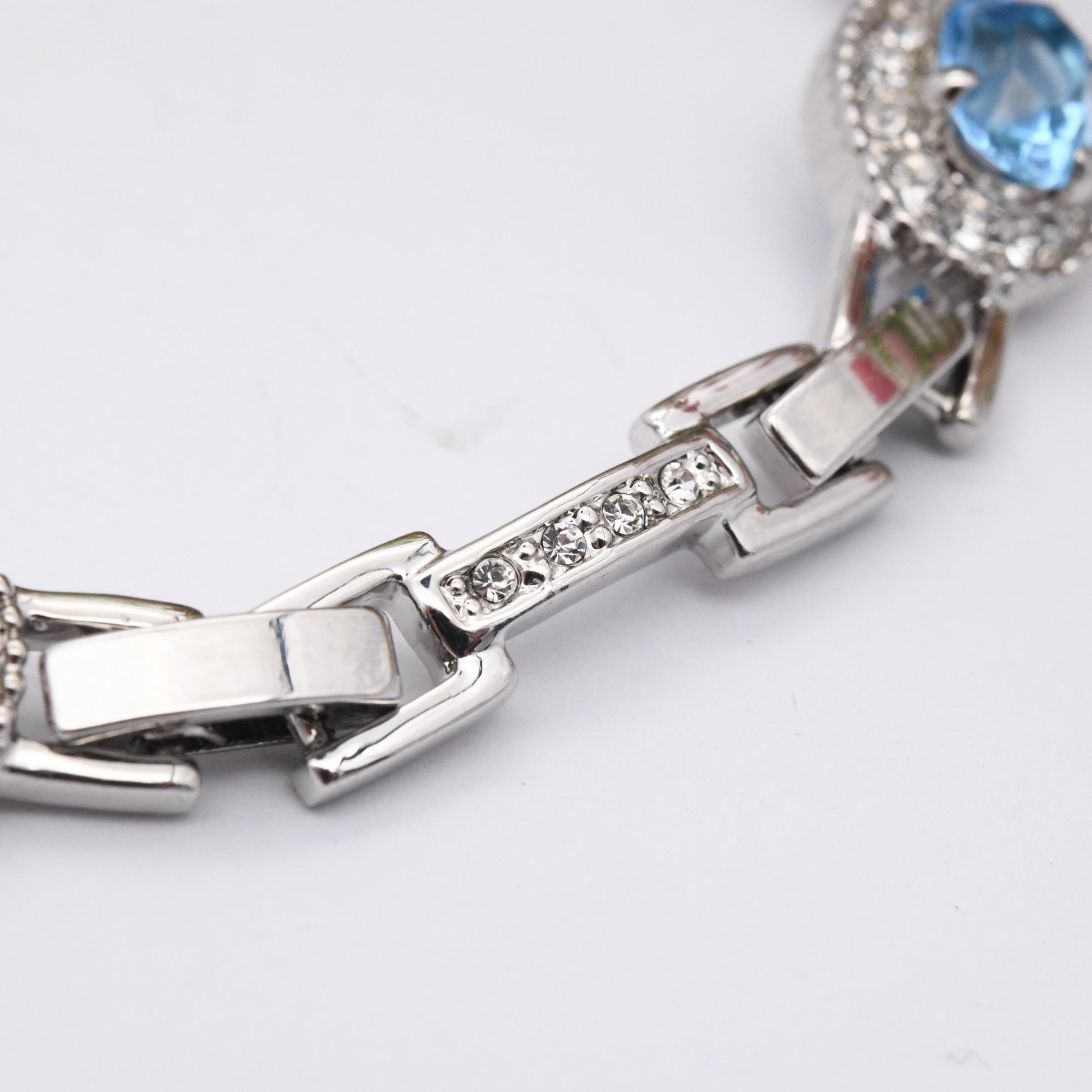 Vintage Camrose & Kross JBK Multicolour Crystal Bracelet Jacqueline Bouvier Kennedy - Pastel Rainbow Swarovski Crystals | Platinum Plated