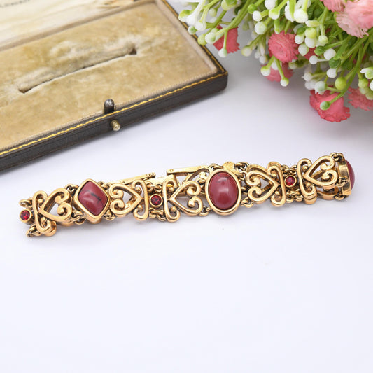 V&A Crystal Love Bracelet Rouge in the Style of Charles Robert Ashbee - Victoria and Albert Museum Collection Antique Reproduction