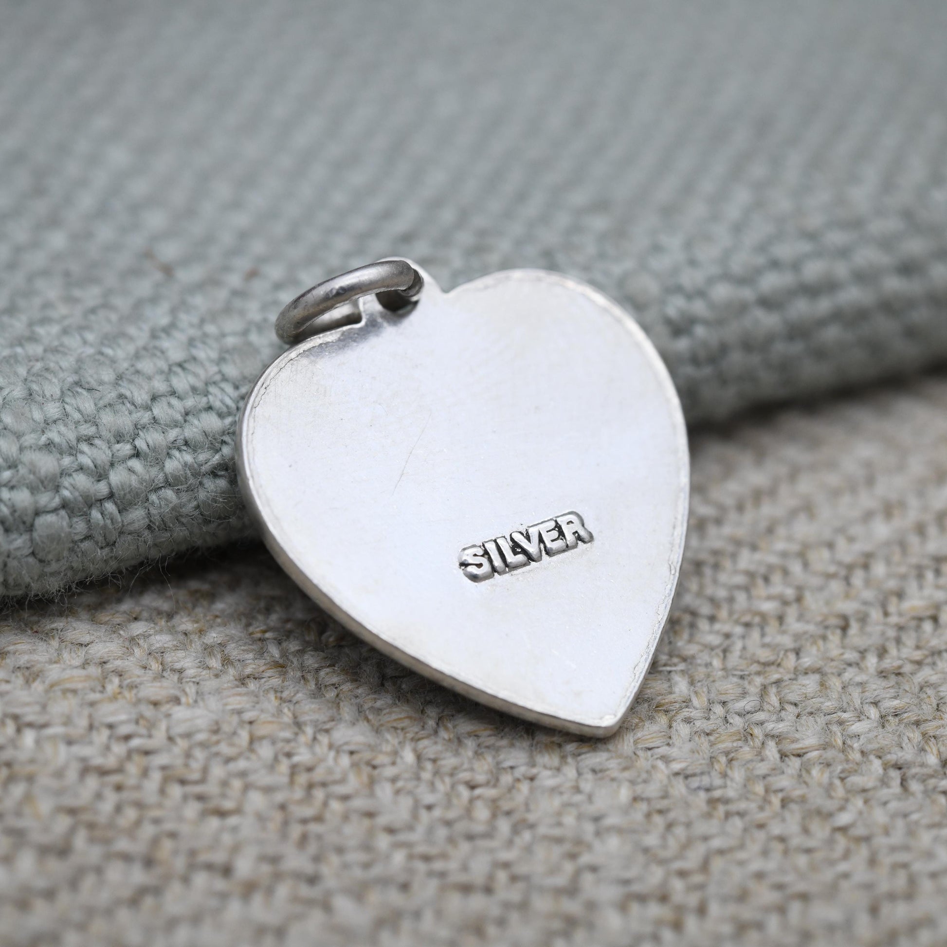Vintage Sterling Silver St. Christopher Pendant Mid-Century - Love Heart | Saint of Travelling | Christian Religious Detailed Jewellery Gift