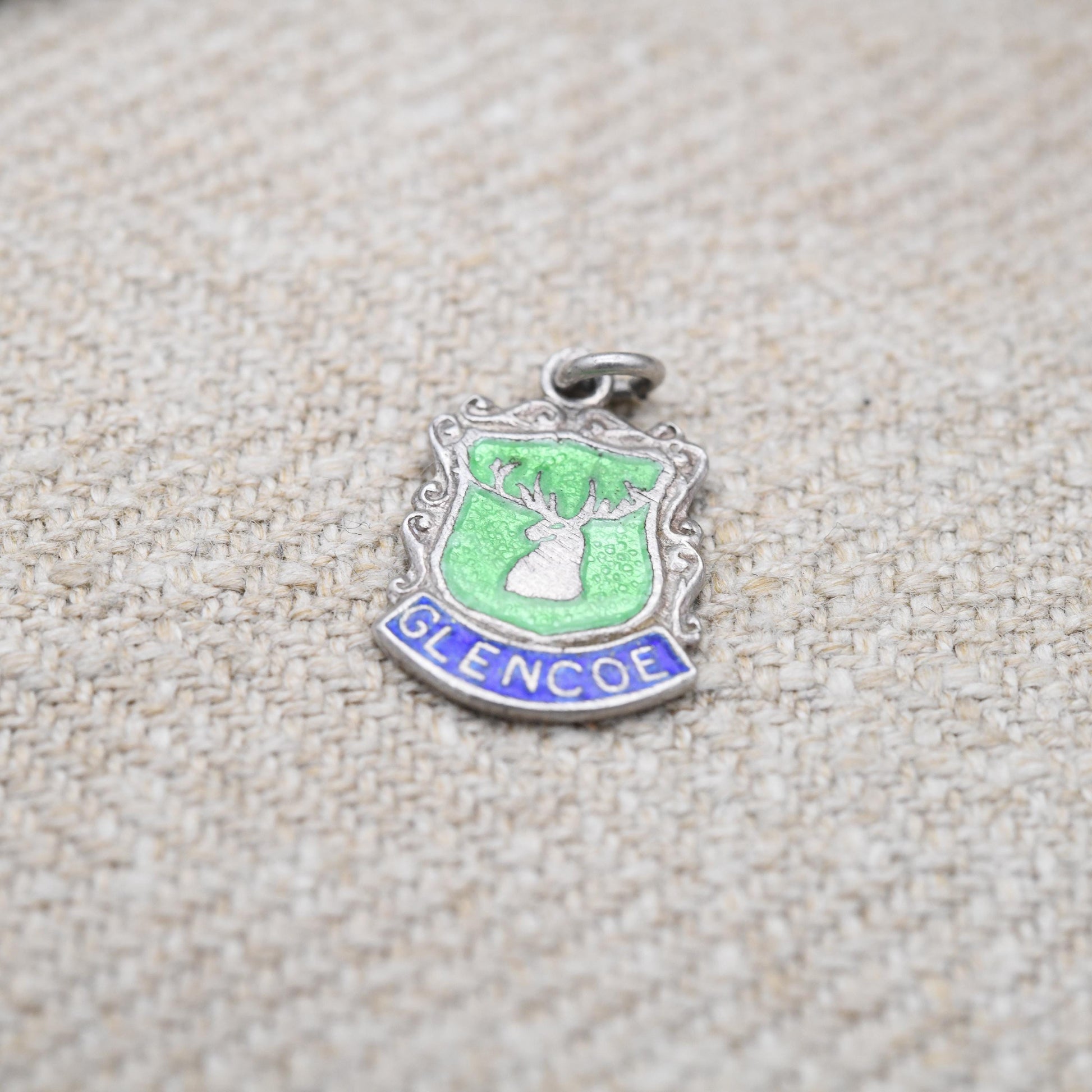 Vintage Sterling Silver Glencoe Charm Pendant - Scottish Charm | Scotland | Souvenir Gift for Charm Bracelet