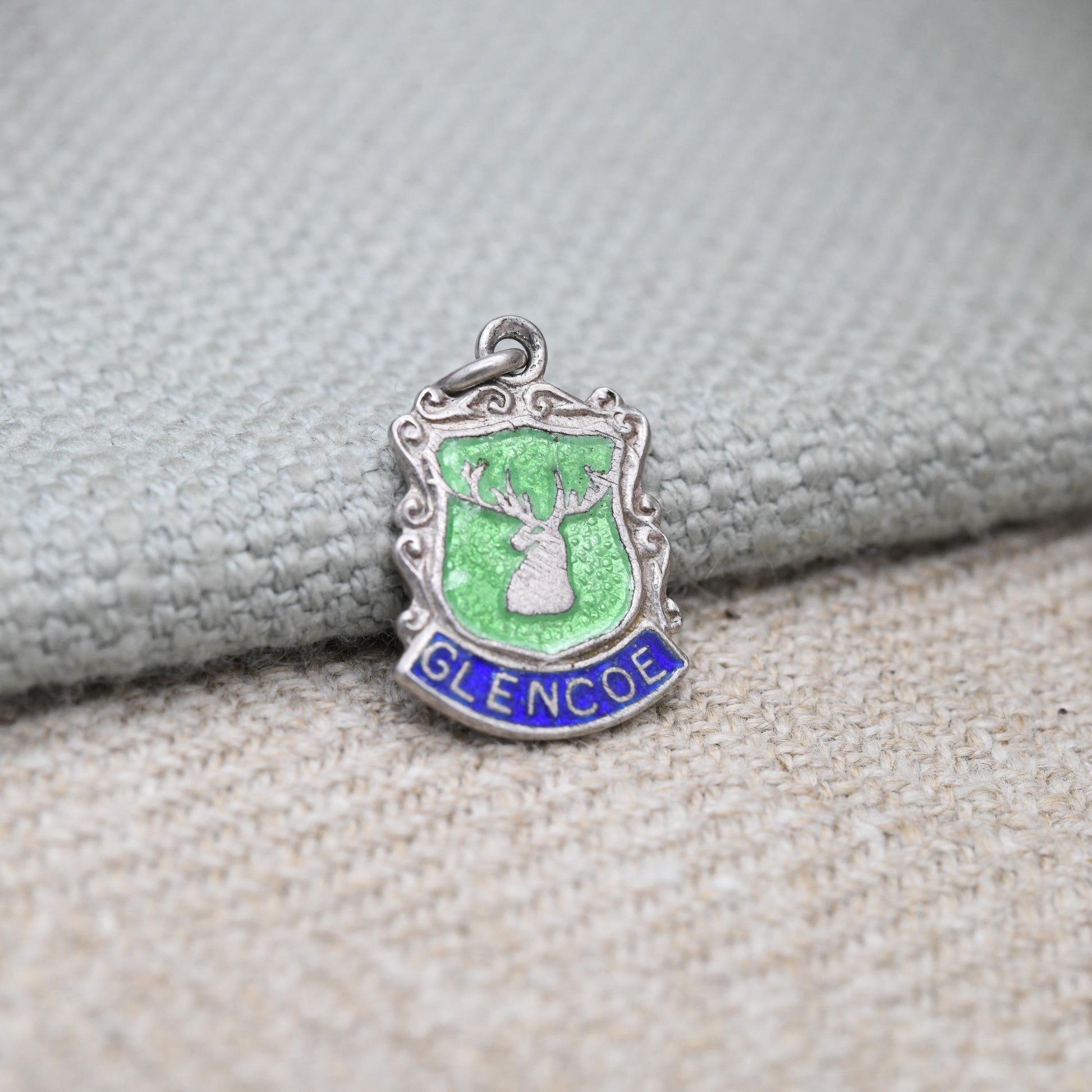 Vintage Sterling Silver Glencoe Charm Pendant - Scottish Charm | Scotland | Souvenir Gift for Charm Bracelet