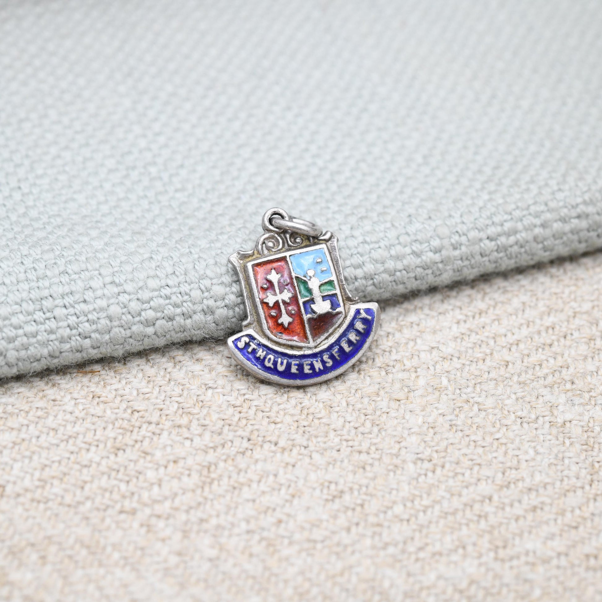 Vintage Sterling Silver South Queensferry Charm Pendant - Scotland | Scottish | Souvenir Gift for Charm Bracelet