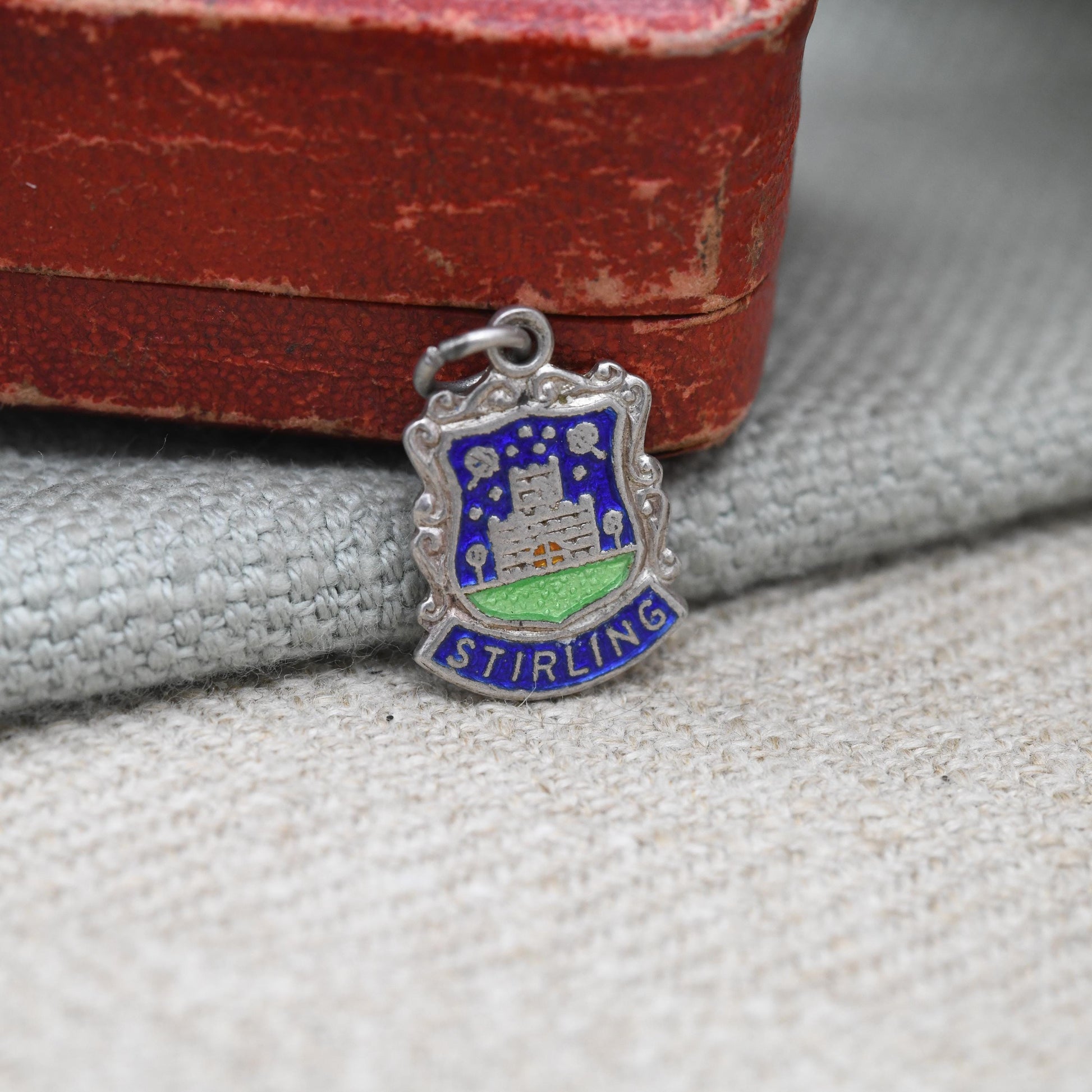 Vintage Sterling Silver Stirling Enamel Souvenir Shield Charm Pendant - Scotland | Travel | Tourist | Souvenir Gift for Charm Bracelet