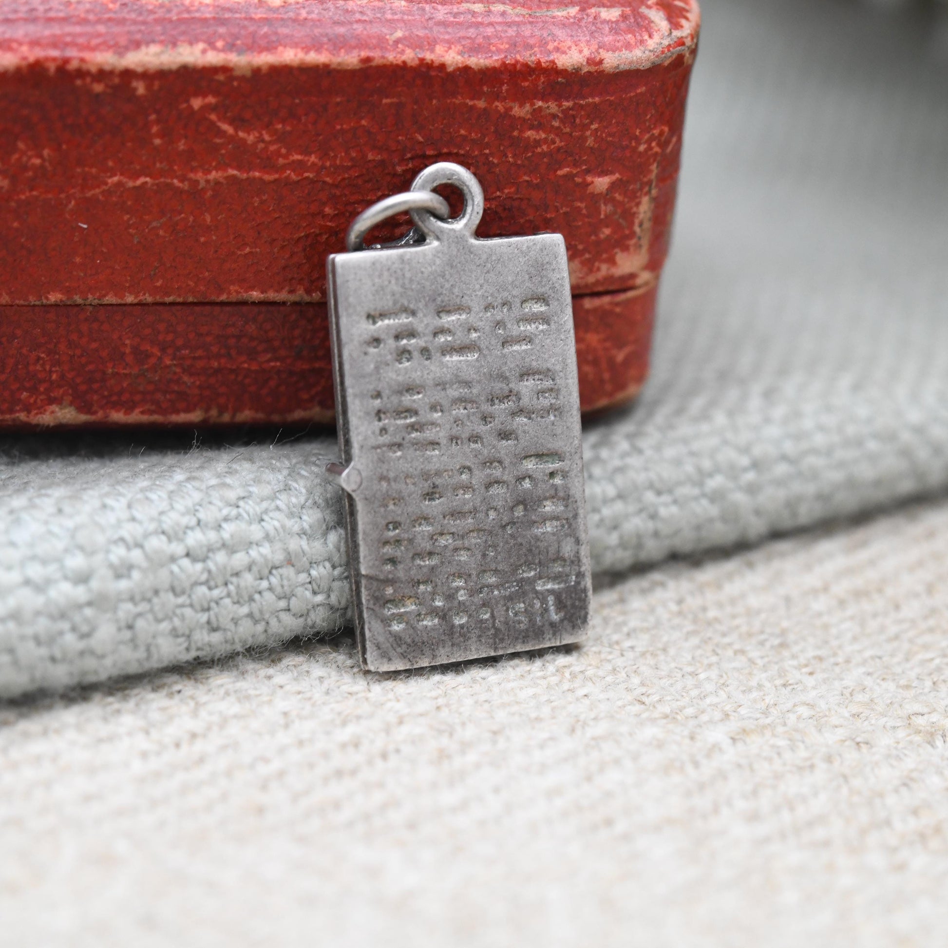 Vintage Sterling Silver Opening Driving License Charm Pendant - Licence | Opening Book | Travel | Gift for Charm Bracelet Necklace Stack