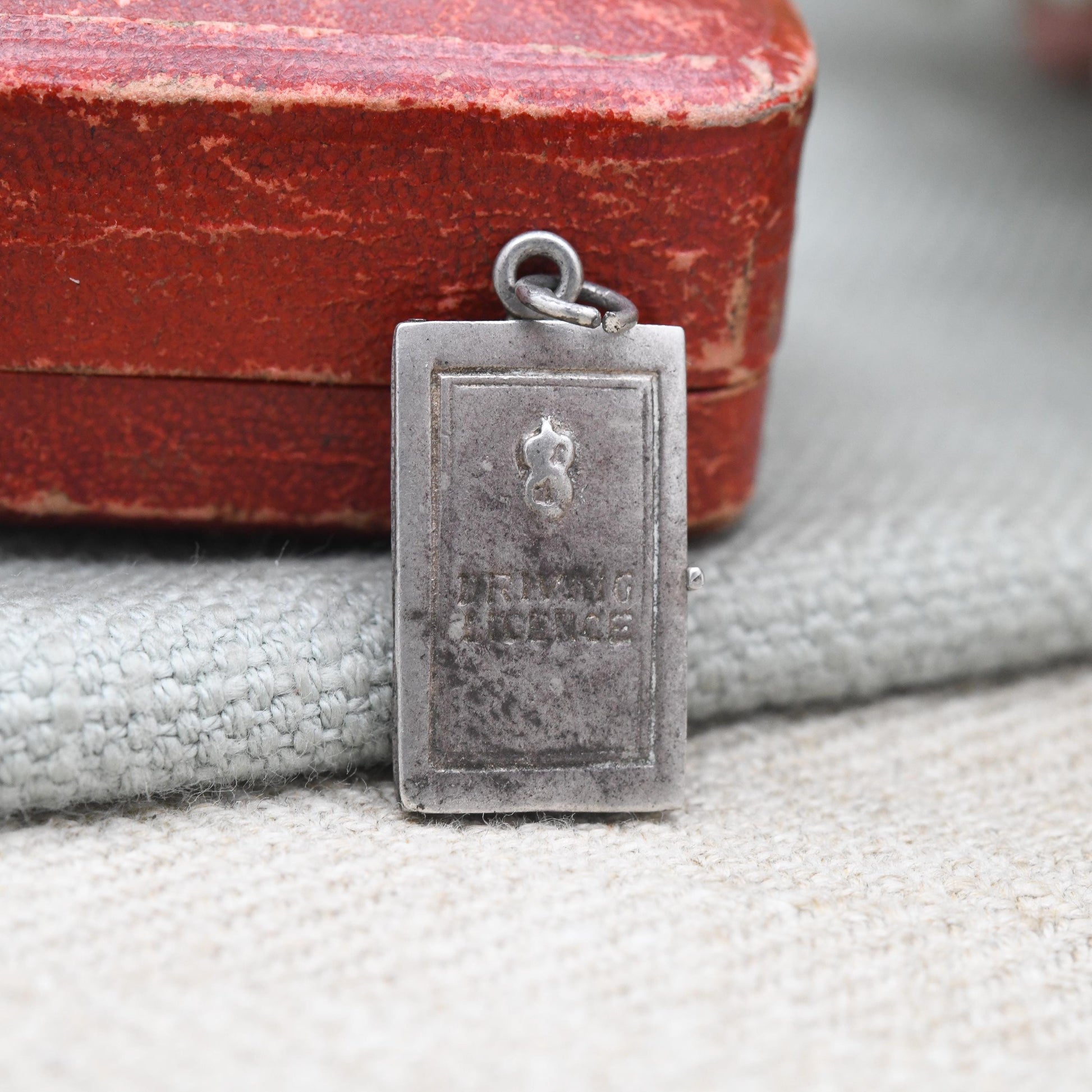 Vintage Sterling Silver Opening Driving License Charm Pendant - Licence | Opening Book | Travel | Gift for Charm Bracelet Necklace Stack