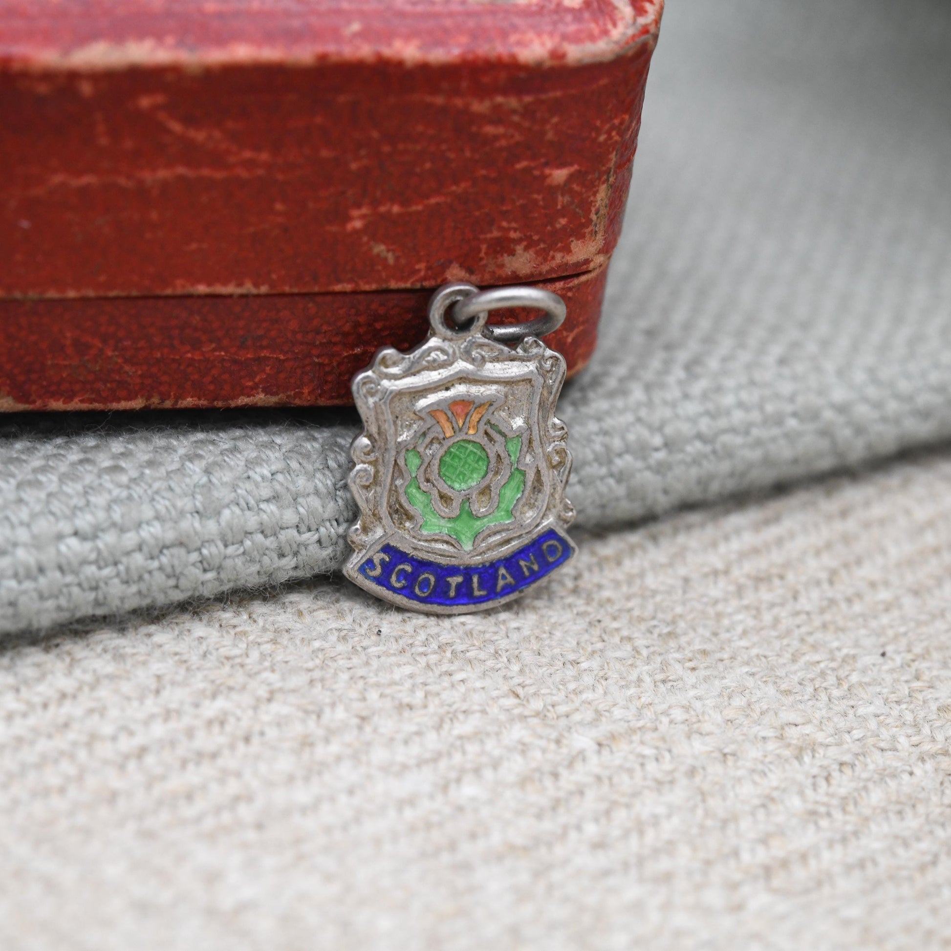 Vintage Sterling Silver Scotland Charm Pendant - Scottish | Scotland | Enamel | Souvenir Gift for Charm Bracelet