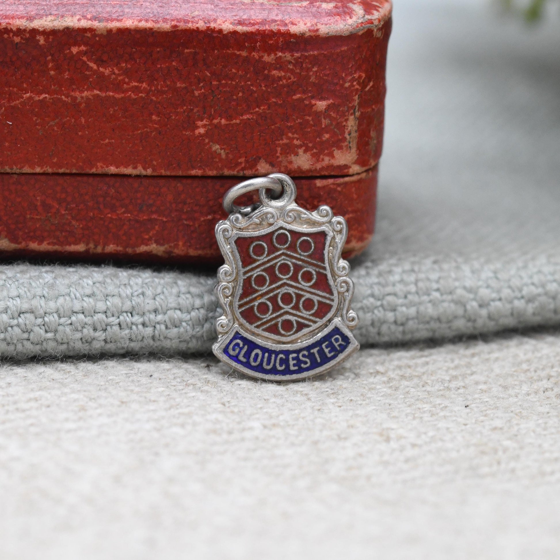 Vintage Sterling Silver Gloucester Charm Pendant - England | Gloucester | Souvenir Gift for Charm Bracelet