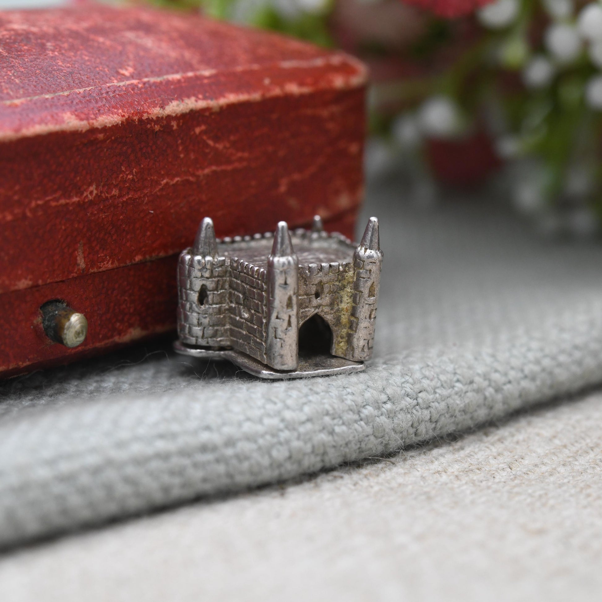 Vintage Sterling Silver Cinderella Castle Charm Pendant - Royal Princess | Souvenir Gift for Charm Bracelet