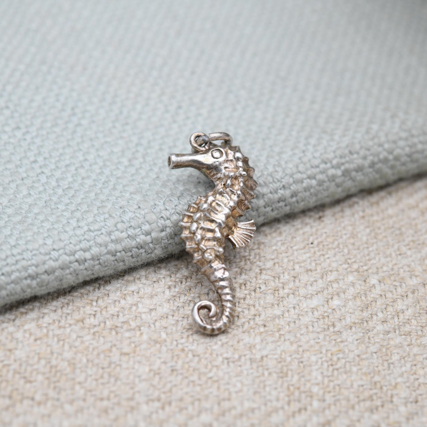 Sterling Silver Seahorse Charm Pendant - Cute Sea Creature Pendant | Gift for Charm Bracelet Necklace Stack