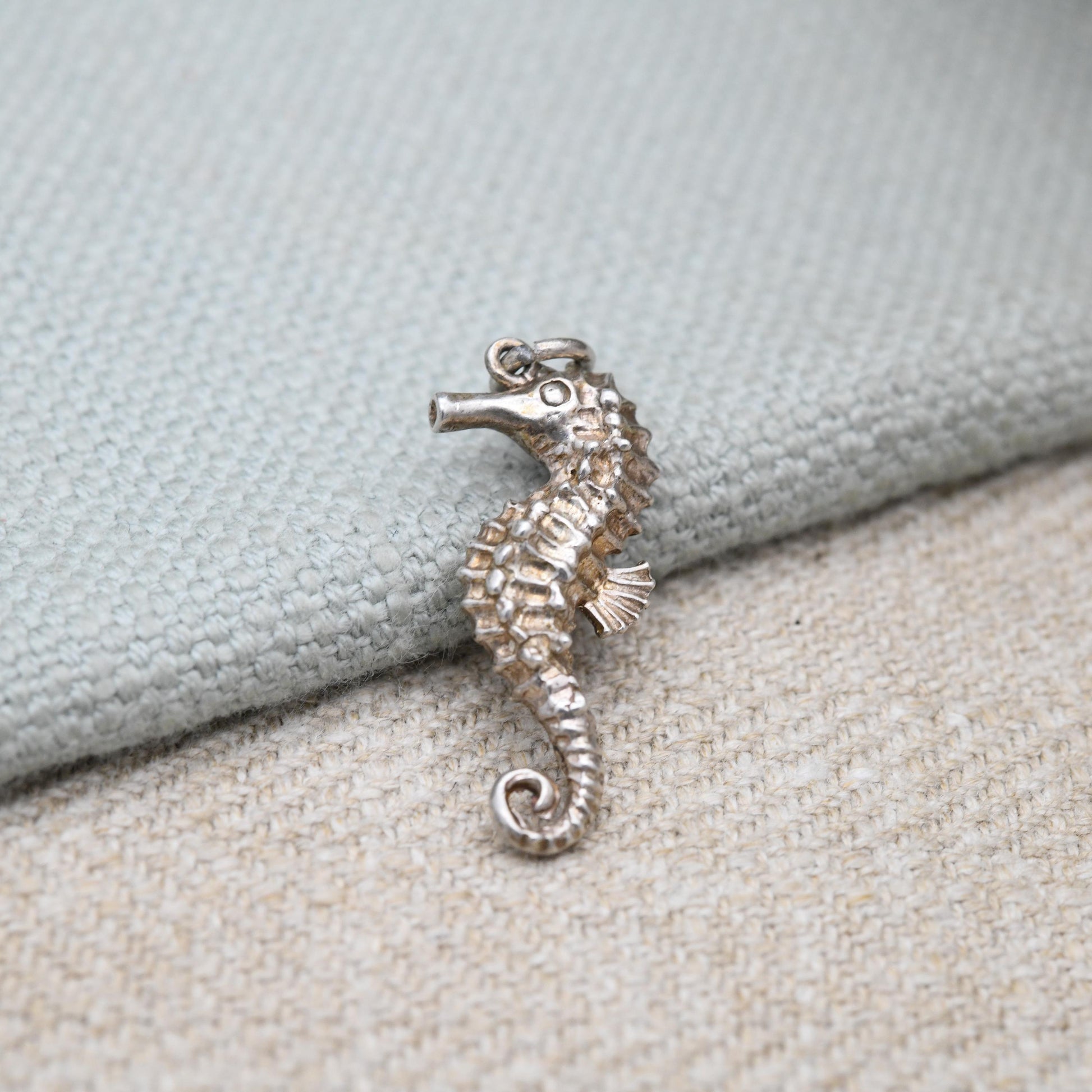 Sterling Silver Seahorse Charm Pendant - Cute Sea Creature Pendant | Gift for Charm Bracelet Necklace Stack