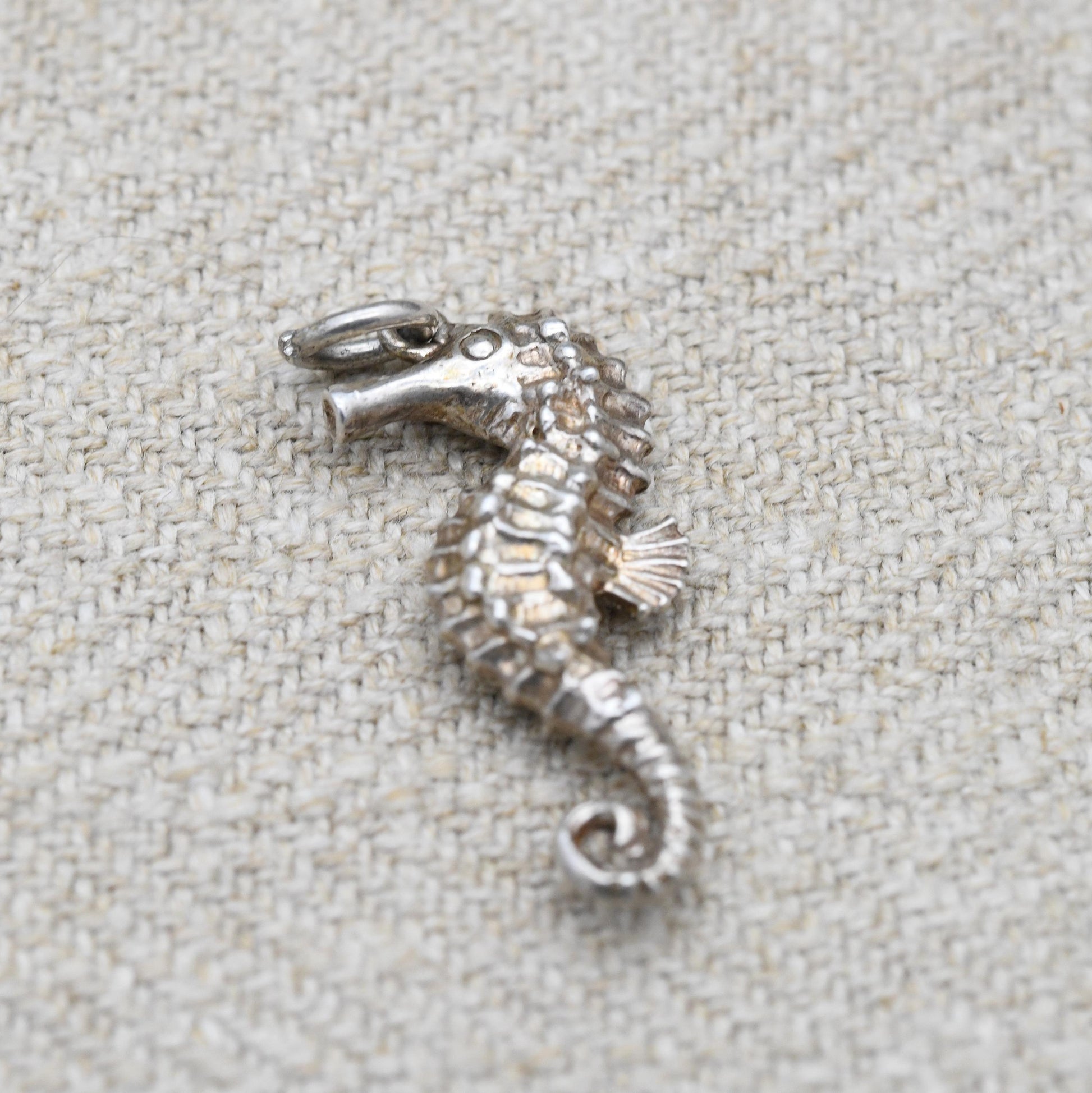 Sterling Silver Seahorse Charm Pendant - Cute Sea Creature Pendant | Gift for Charm Bracelet Necklace Stack
