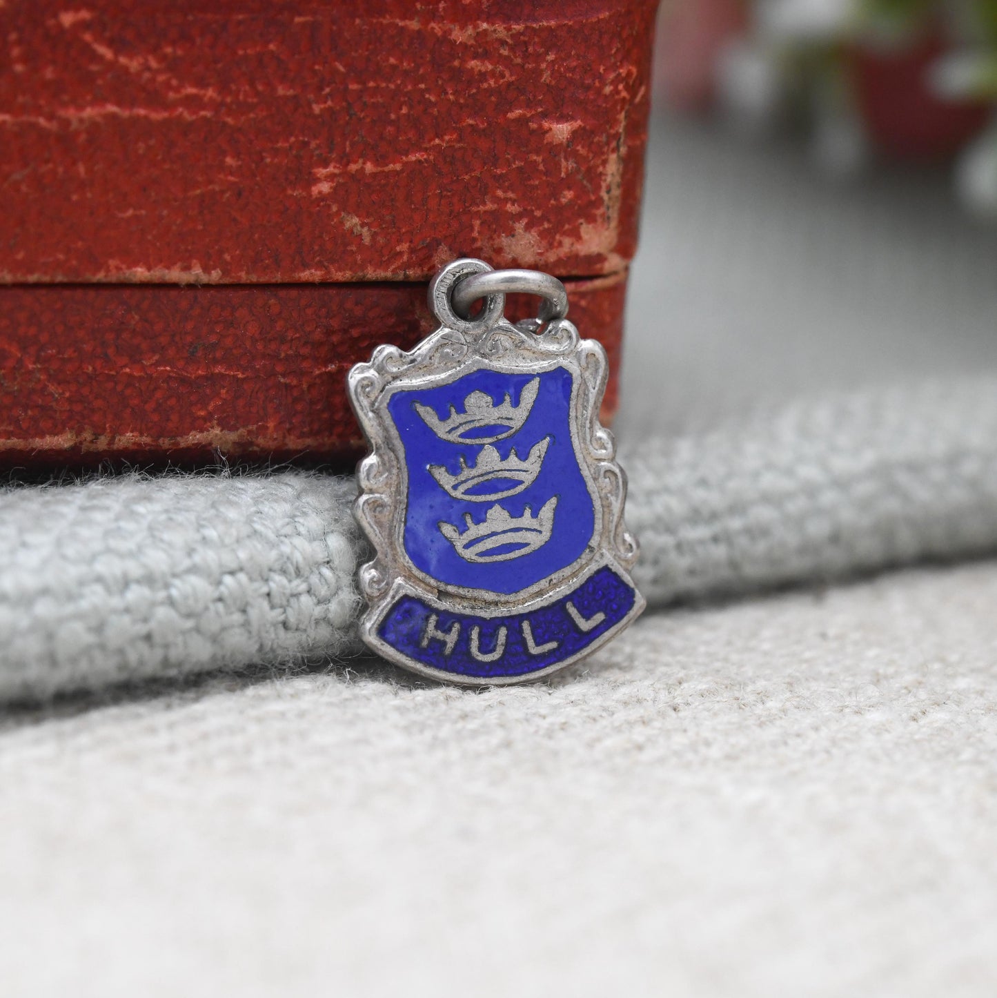 Vintage Sterling Silver Hull Charm Pendant - England | East Yorkshire | Souvenir Gift for Charm Bracelet