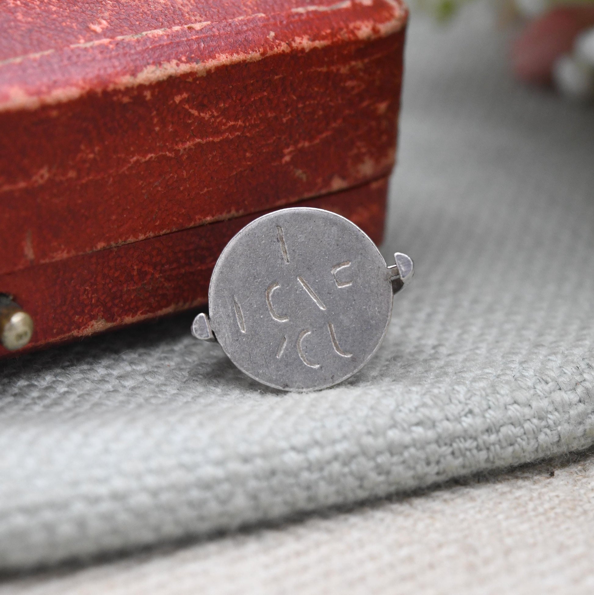 Vintage Sterling Silver I love You Spinning Charm Pendant - Spinner Fob Love and Friendship | Gift for Charm Bracelet Necklace Stack