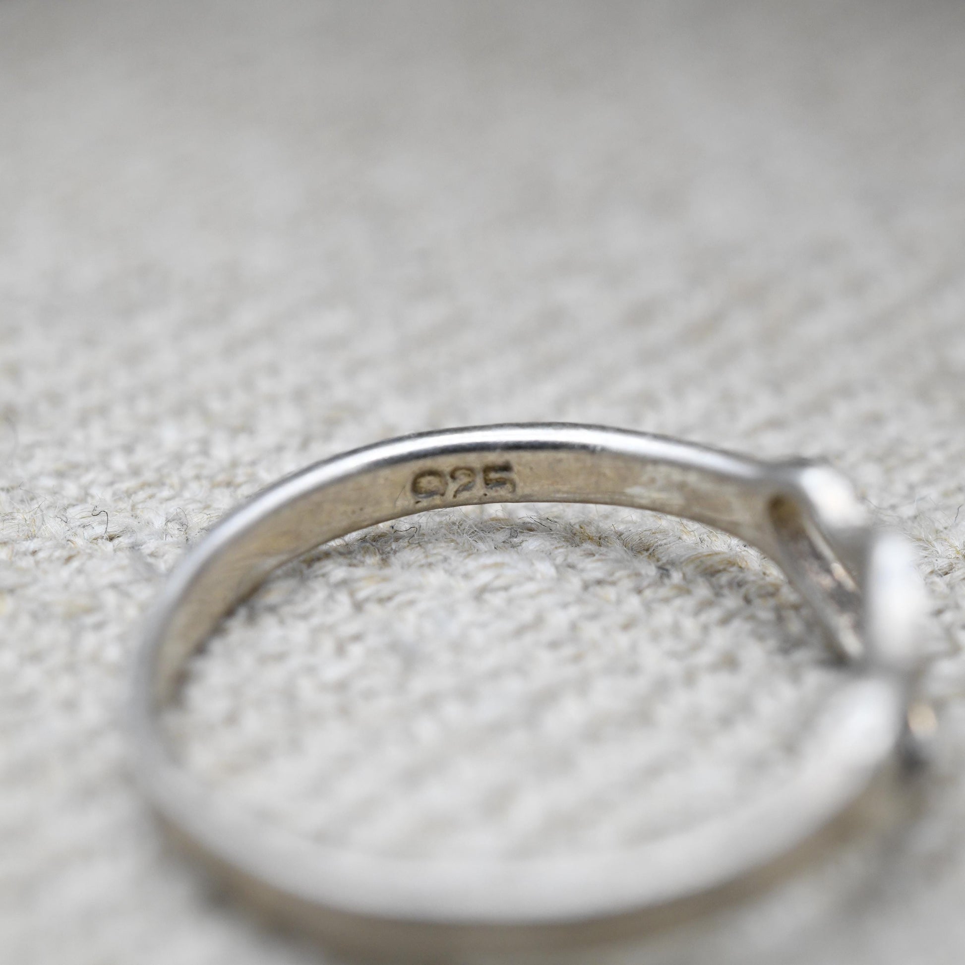 Vintage Sterling Silver Heart Ring - Two Linked Love Hearts | Friendship | Love | Gift | UK Size - K 1/2 | US Size - 5 1/2