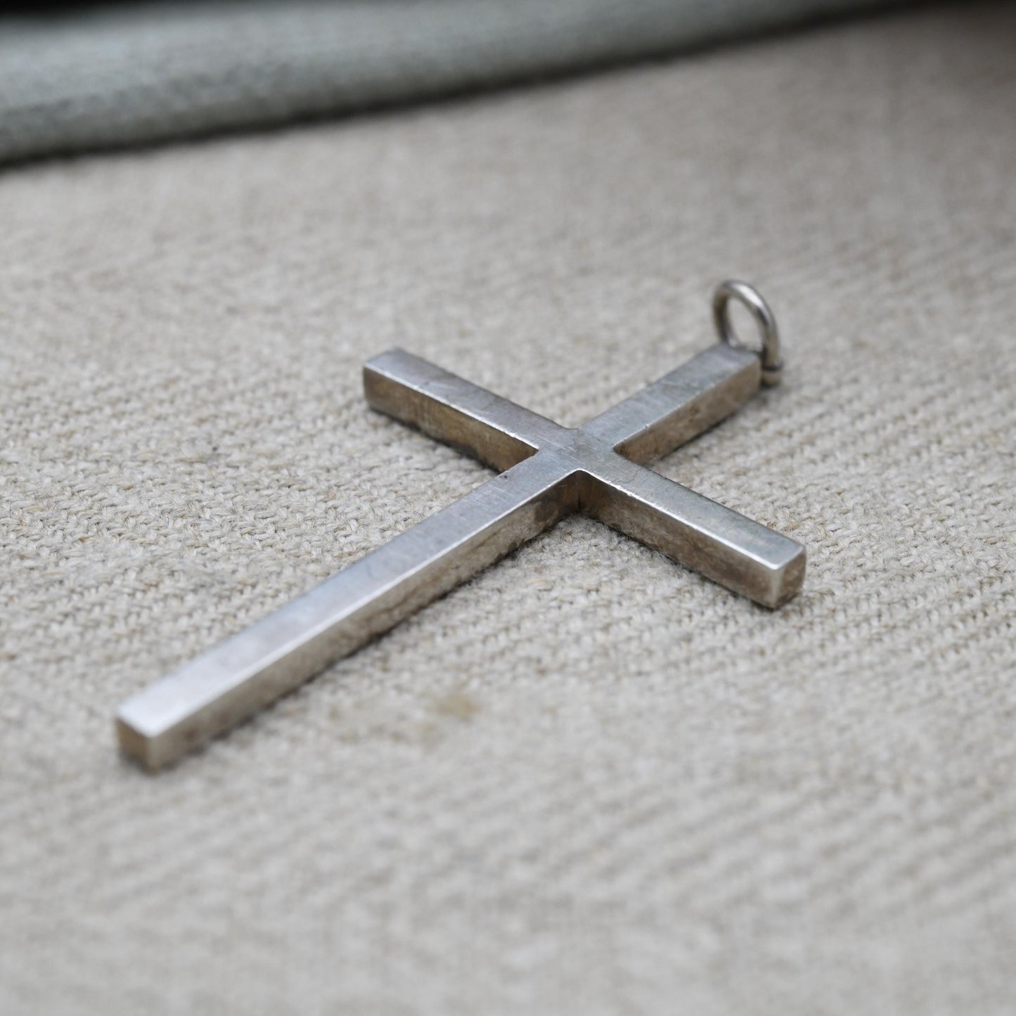 Vintage Sterling Silver Cross Pendant - Large True Vintage Gift | Christian Necklace