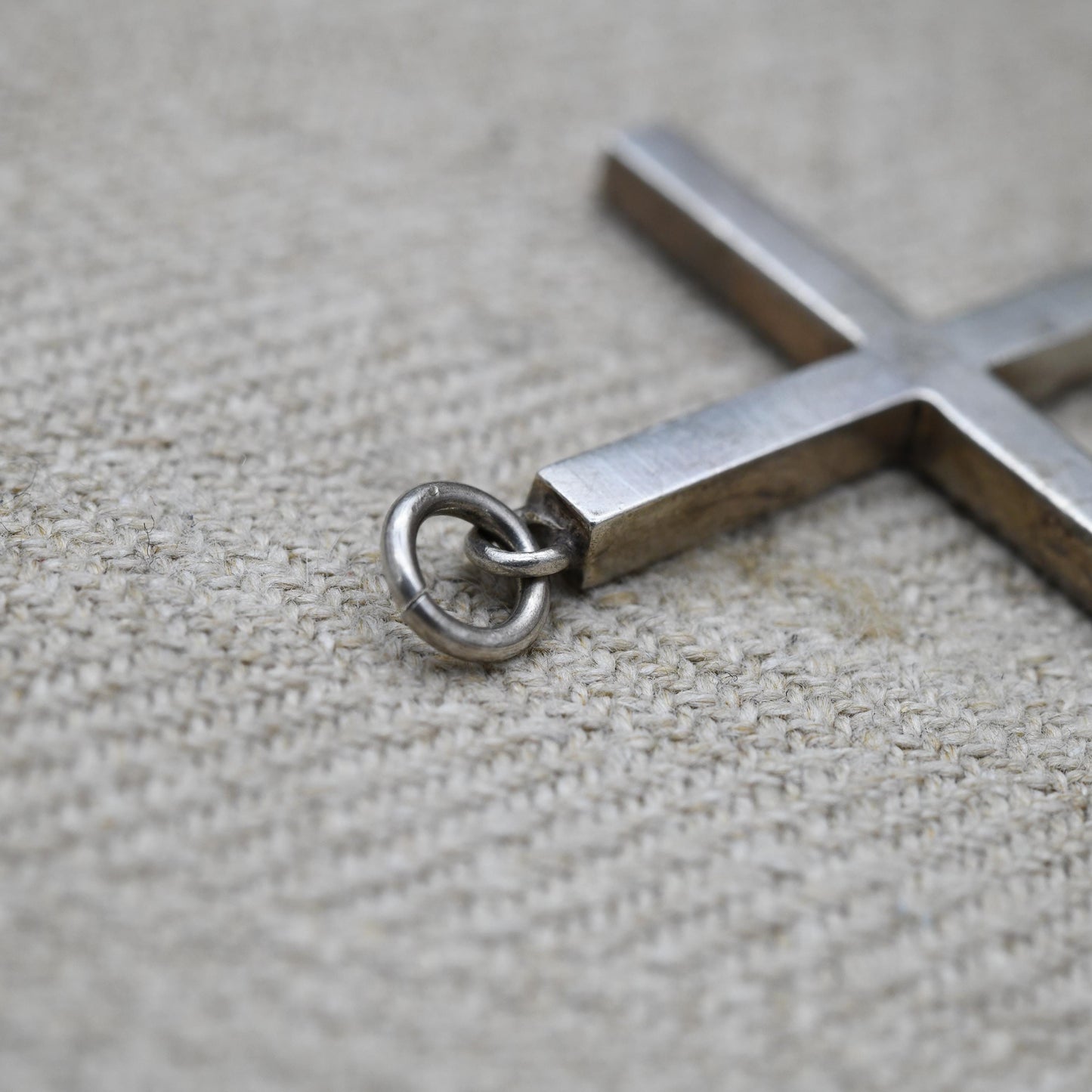 Vintage Sterling Silver Cross Pendant - Large True Vintage Gift | Christian Necklace