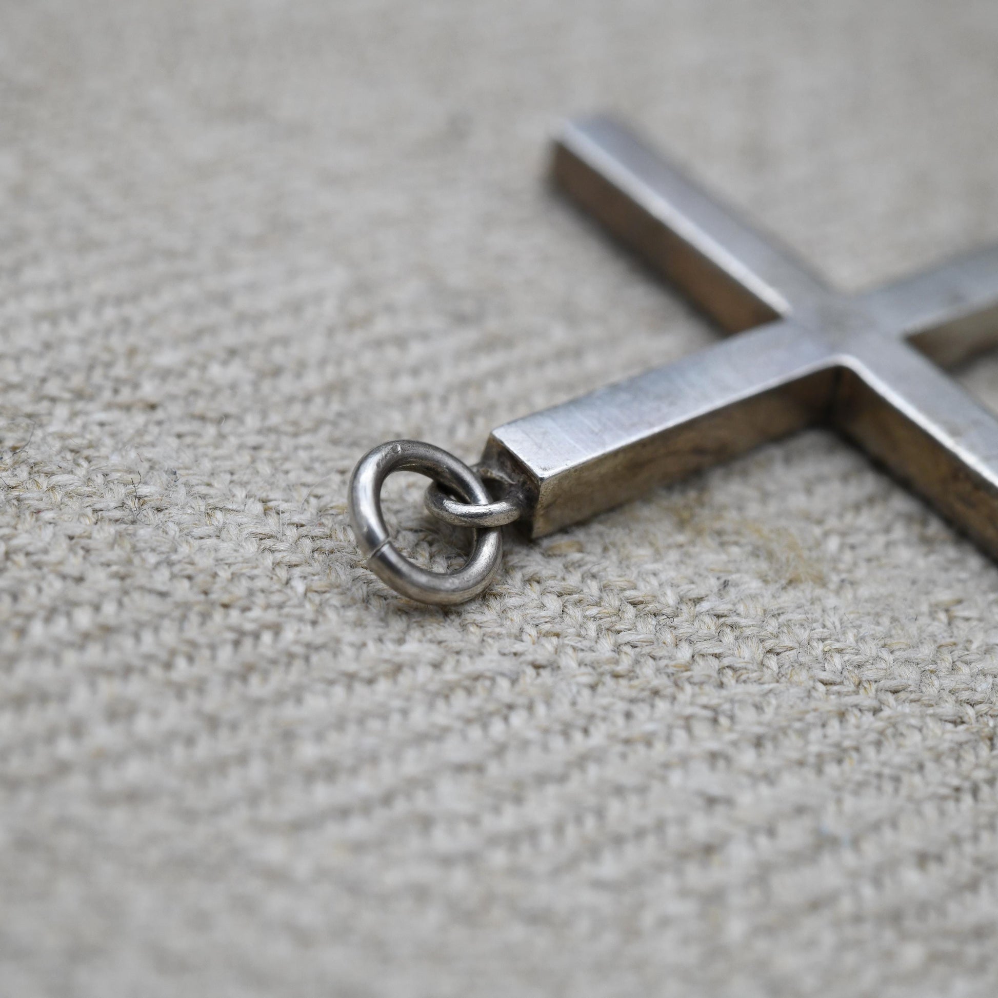 Vintage Sterling Silver Cross Pendant - Large True Vintage Gift | Christian Necklace