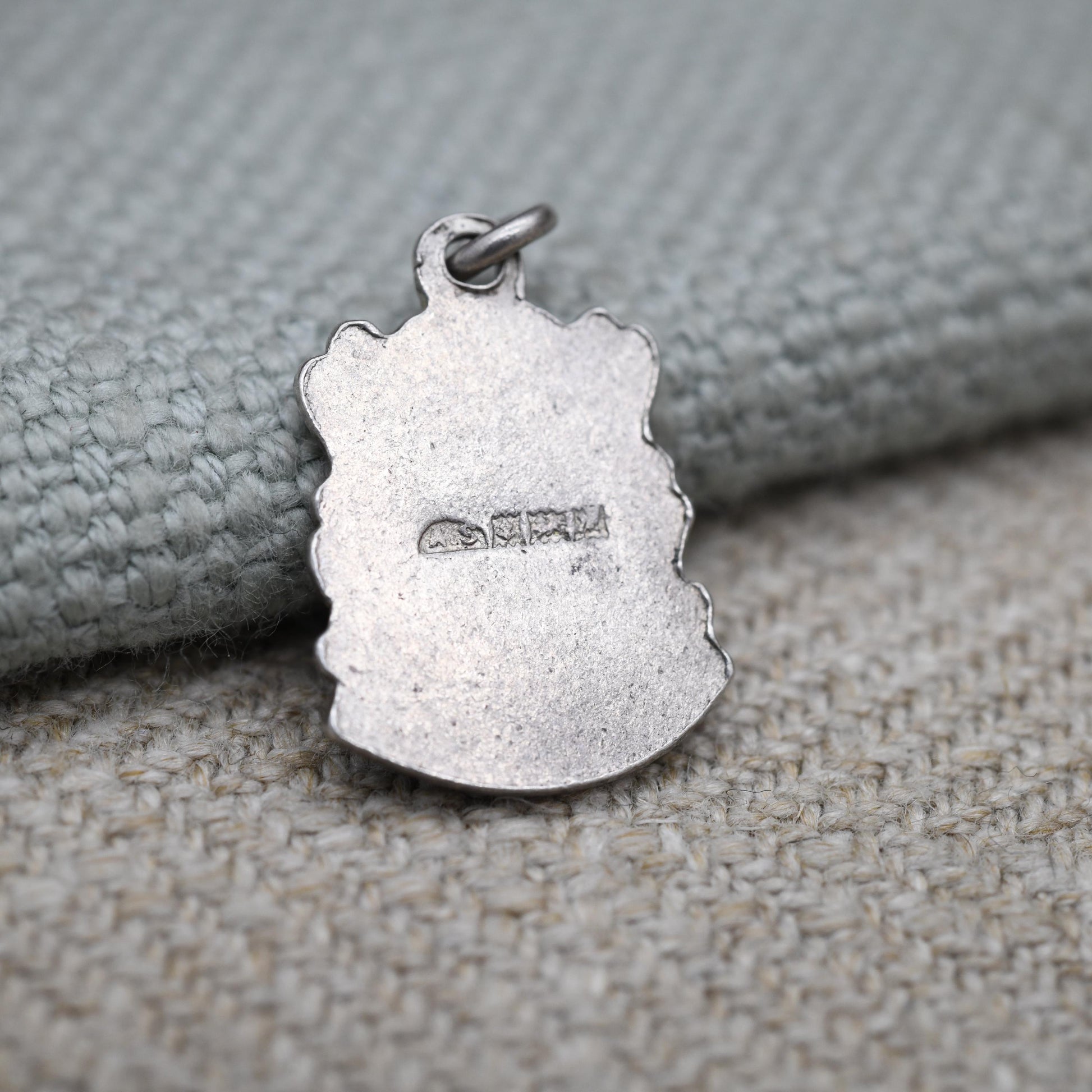 Vintage Sterling Silver Skegness Enamel Souvenir Shield Charm Pendant - England | Lincolnshire | Tourist | Souvenir Gift for Charm Bracelet