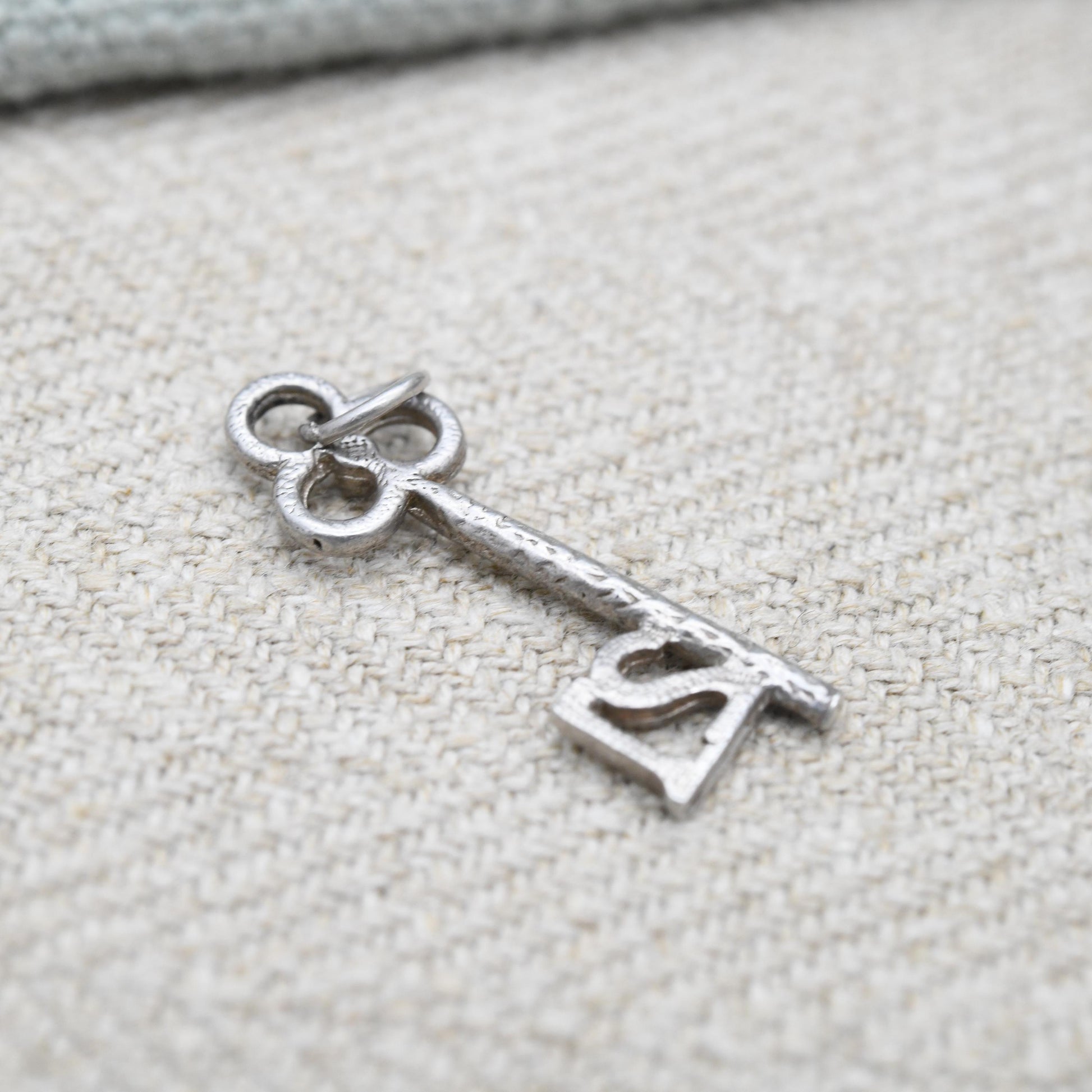 Vintage Sterling Silver 21 Key Charm Pendant - Birthday | Best Wishes | Door | Lock | Souvenir Gift for Charm Bracelet
