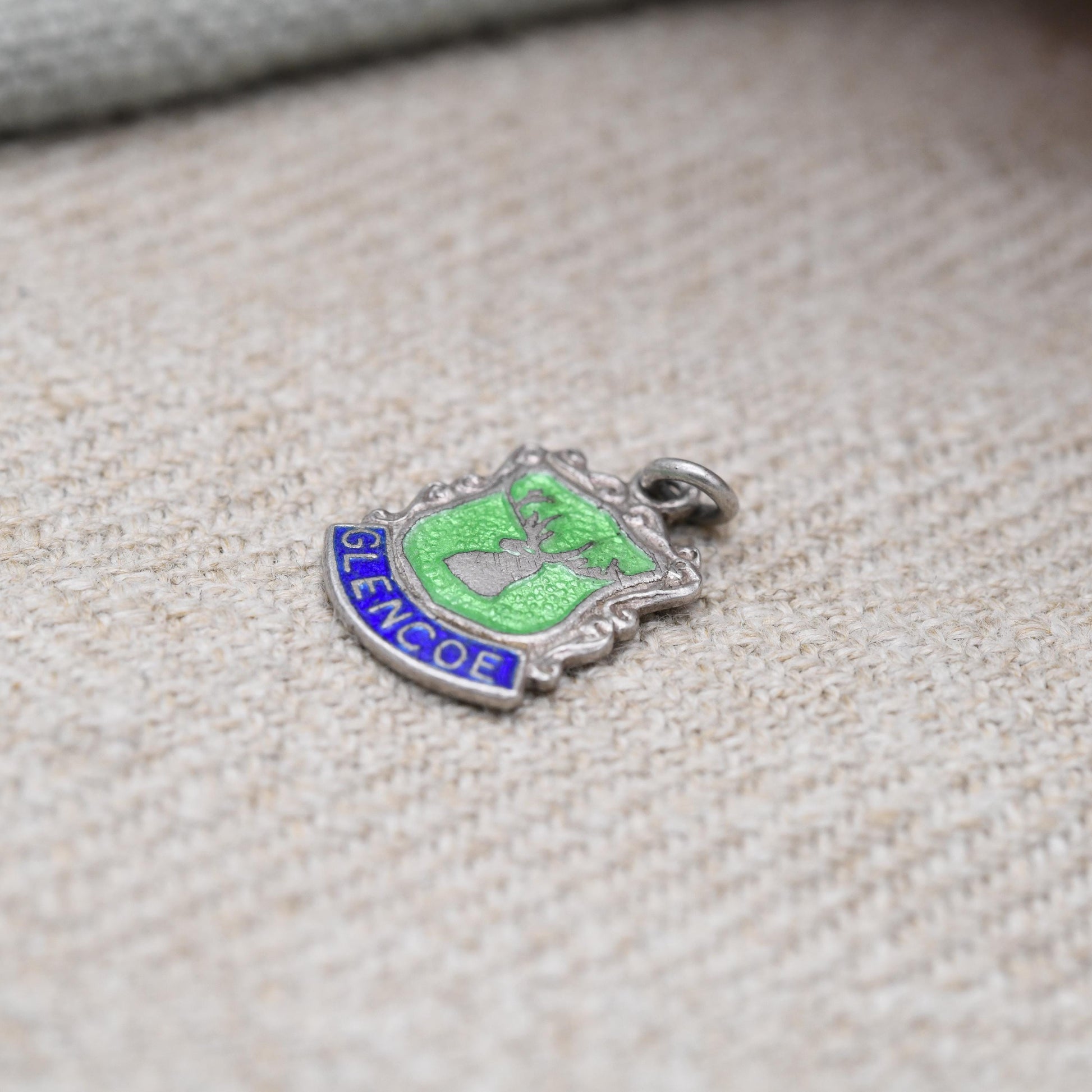 Vintage Sterling Silver Glencoe Charm Pendant - Scottish Charm | Scotland | Souvenir Gift for Charm Bracelet