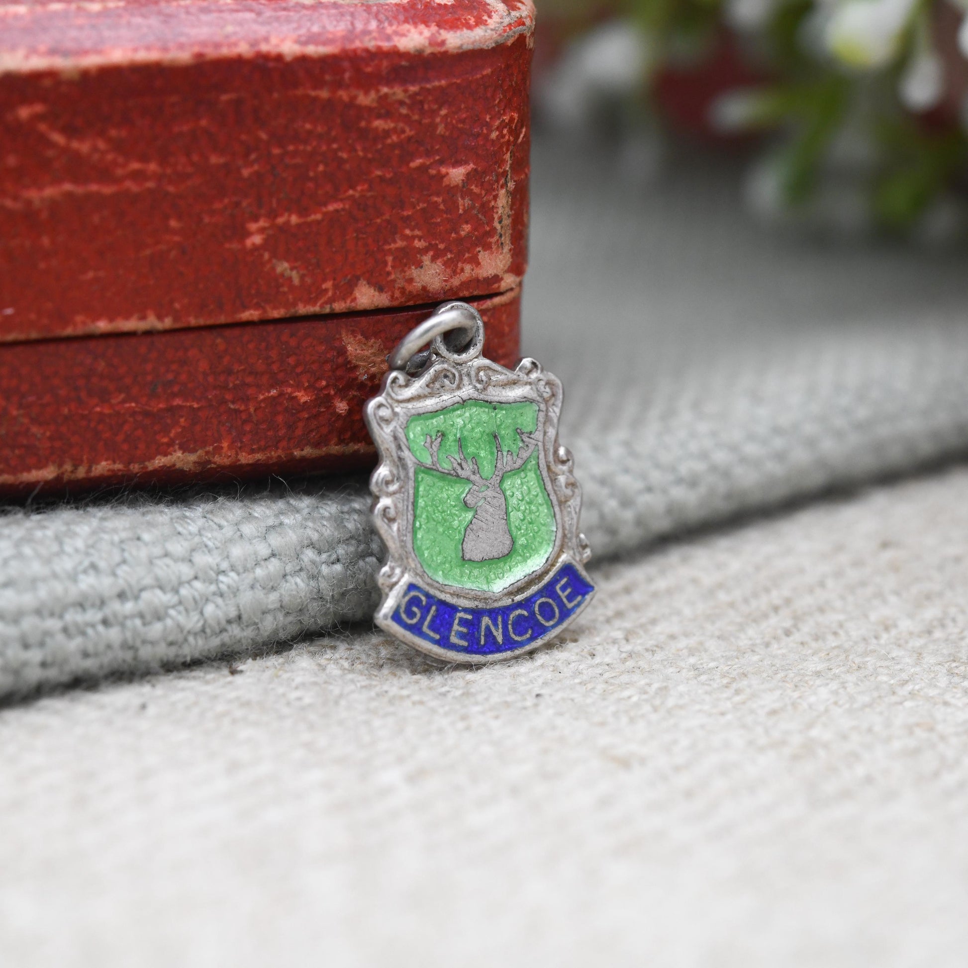 Vintage Sterling Silver Glencoe Charm Pendant - Scottish Charm | Scotland | Souvenir Gift for Charm Bracelet