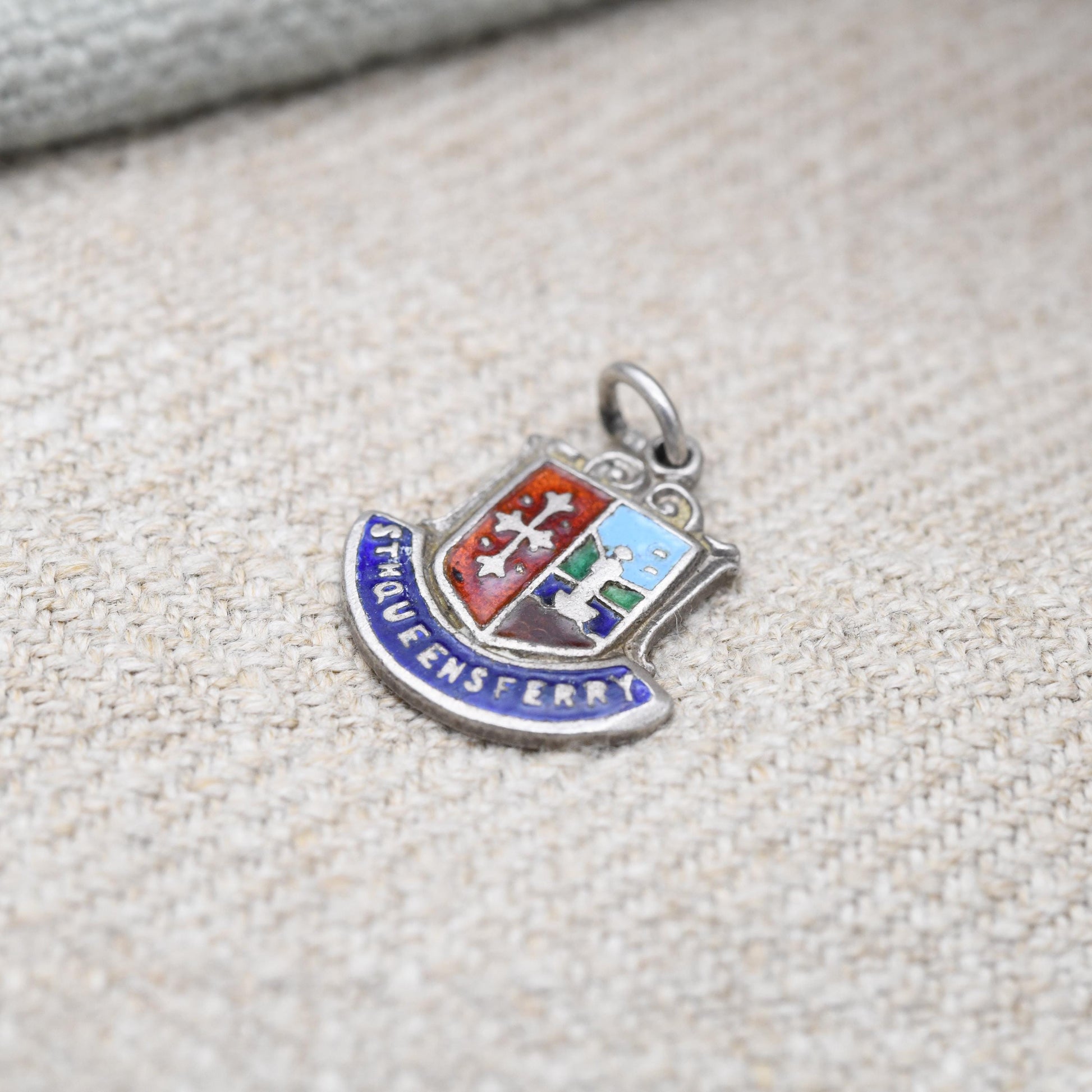 Vintage Sterling Silver South Queensferry Charm Pendant - Scotland | Scottish | Souvenir Gift for Charm Bracelet