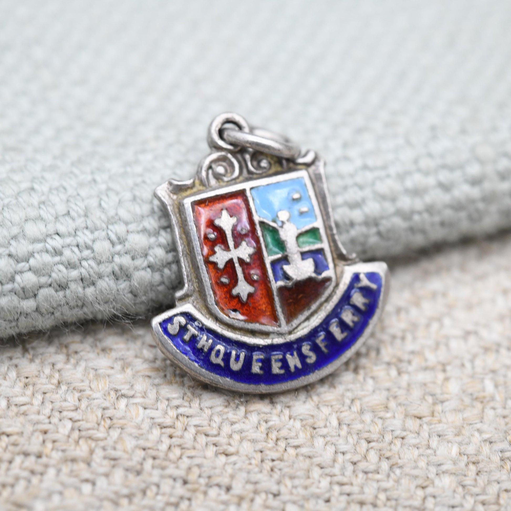Vintage Sterling Silver South Queensferry Charm Pendant - Scotland | Scottish | Souvenir Gift for Charm Bracelet