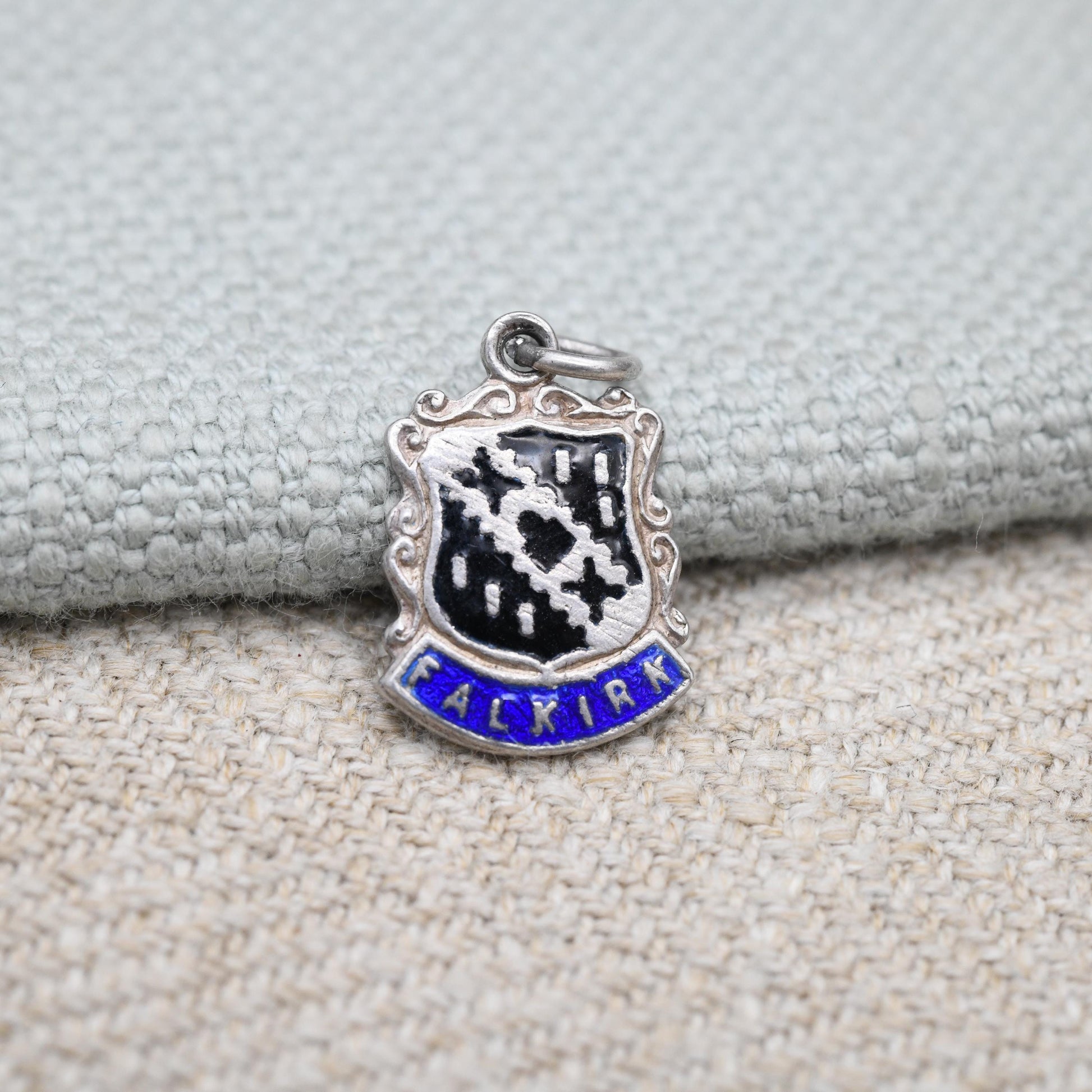 Vintage Sterling Silver Falkirk Charm Pendant - Scotland | Scottish | Souvenir Gift for Charm Bracelet
