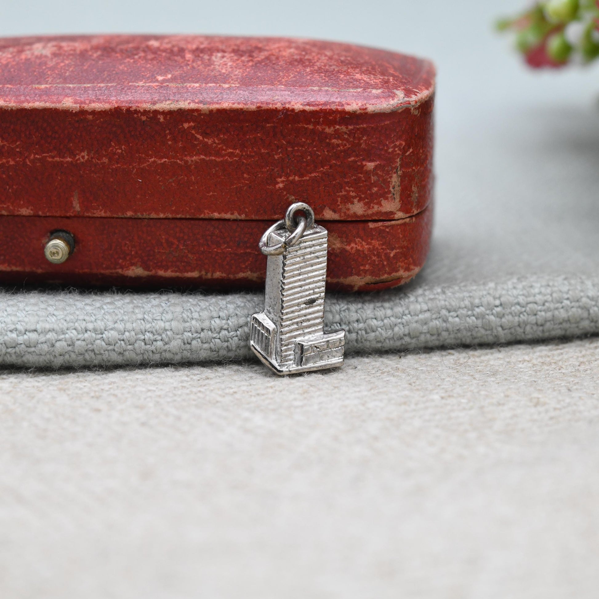 Vintage Sterling Silver United Nations Charm Pendant - UN | Politics | New York | Landmark | Souvenir Gift for Charm Bracelet