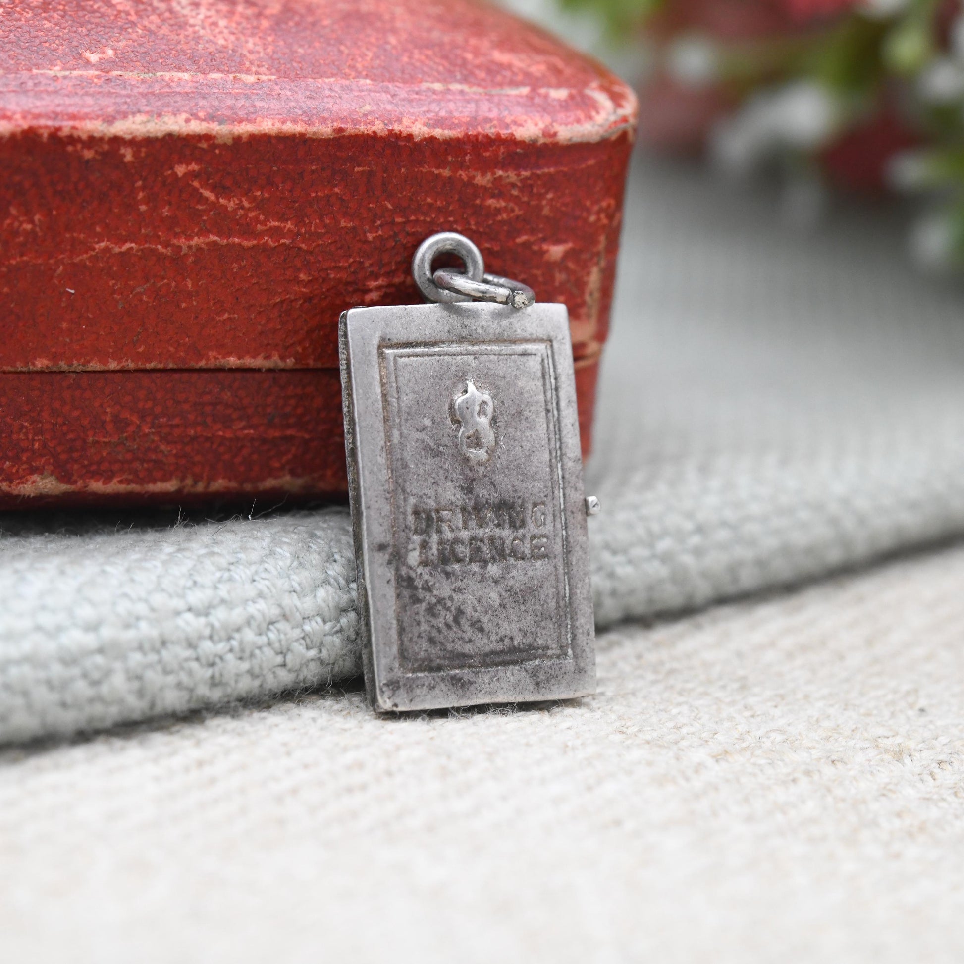 Vintage Sterling Silver Opening Driving License Charm Pendant - Licence | Opening Book | Travel | Gift for Charm Bracelet Necklace Stack