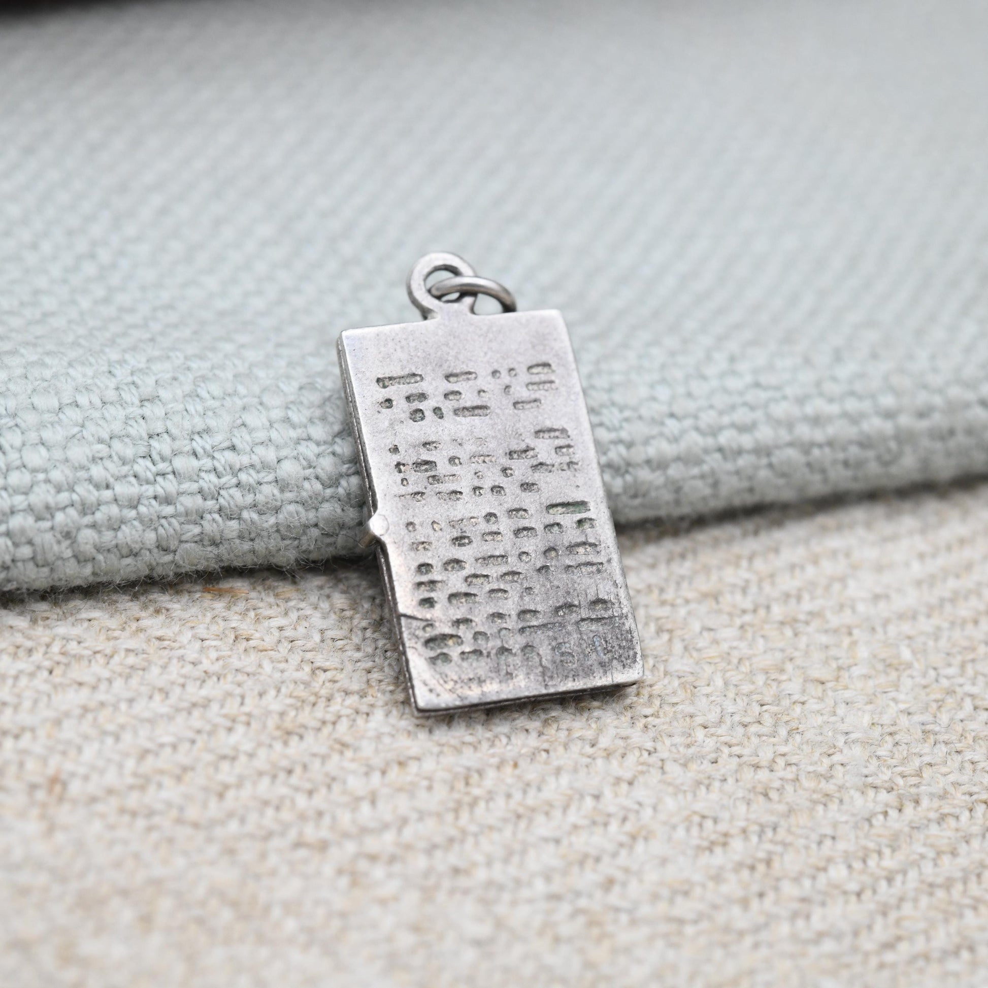 Vintage Sterling Silver Opening Driving License Charm Pendant - Licence | Opening Book | Travel | Gift for Charm Bracelet Necklace Stack