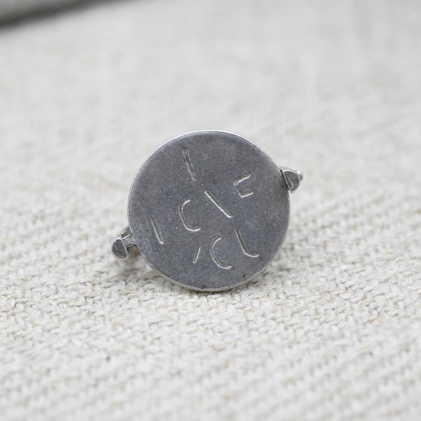 Vintage Sterling Silver I love You Spinning Charm Pendant - Spinner Fob Love and Friendship | Gift for Charm Bracelet Necklace Stack