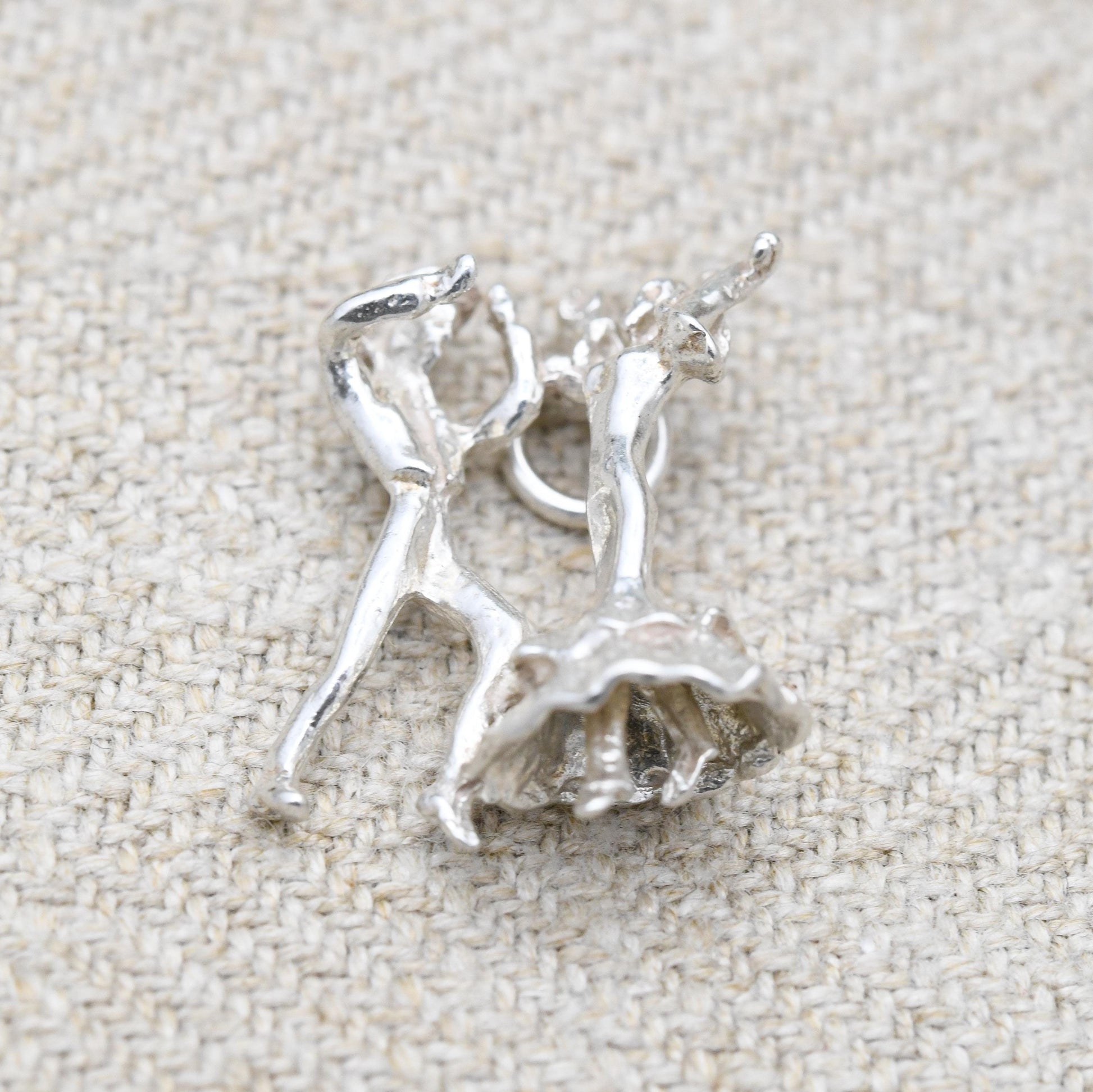 Vintage Sterling Silver Dancers Charm Pendant - Latin Dance | Spanish Dancing Couple | Gift for Charm Bracelet