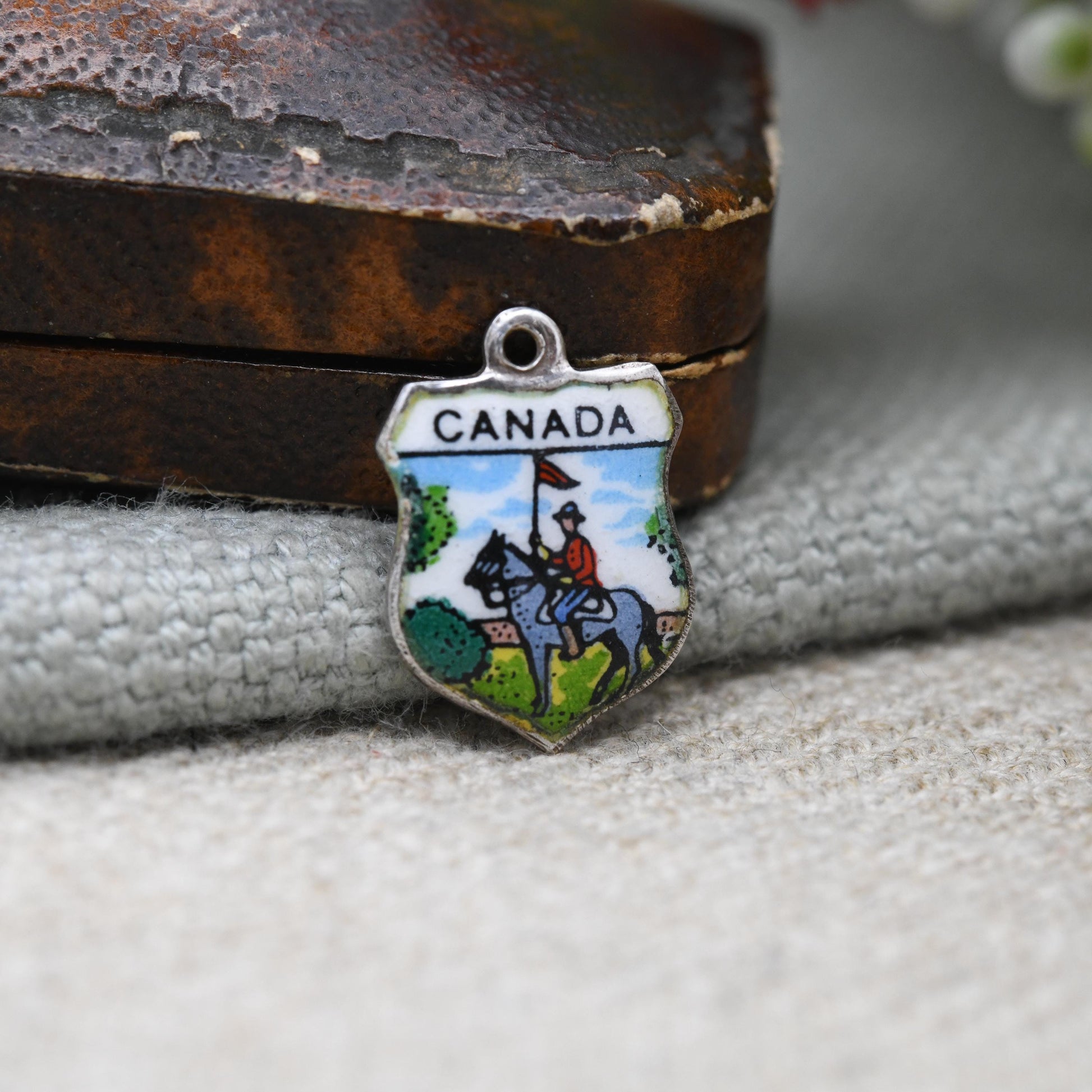 Vintage German .925 Sterling Silver Canada Travel Charm Pendant - Canadian | North America | Souvenir Gift for Charm Bracelet