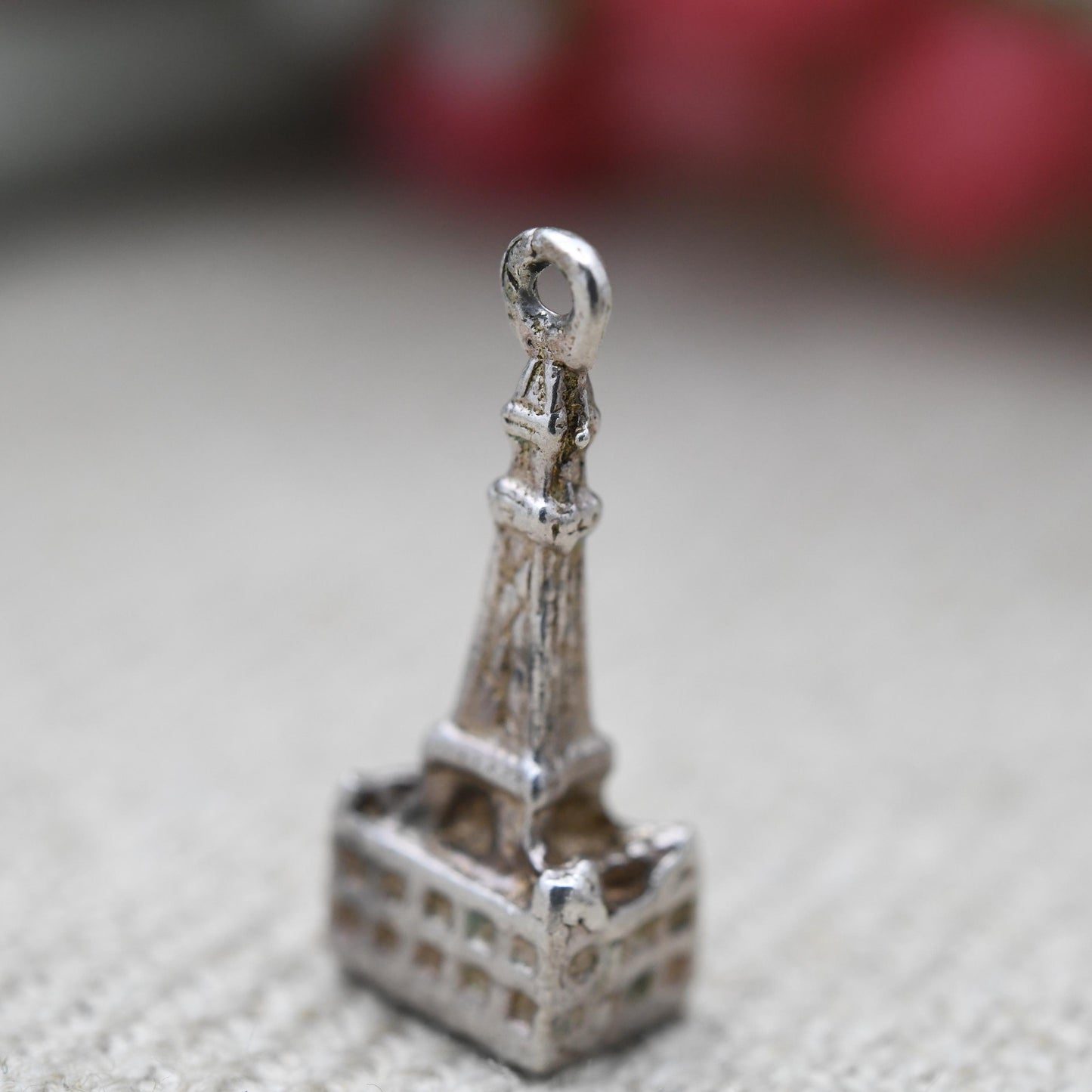 Vintage Sterling Silver Blackpool Tower Charm Pendant - Lancashire | Seaside | Beach Holiday | Souvenir Gift for Charm Bracelet