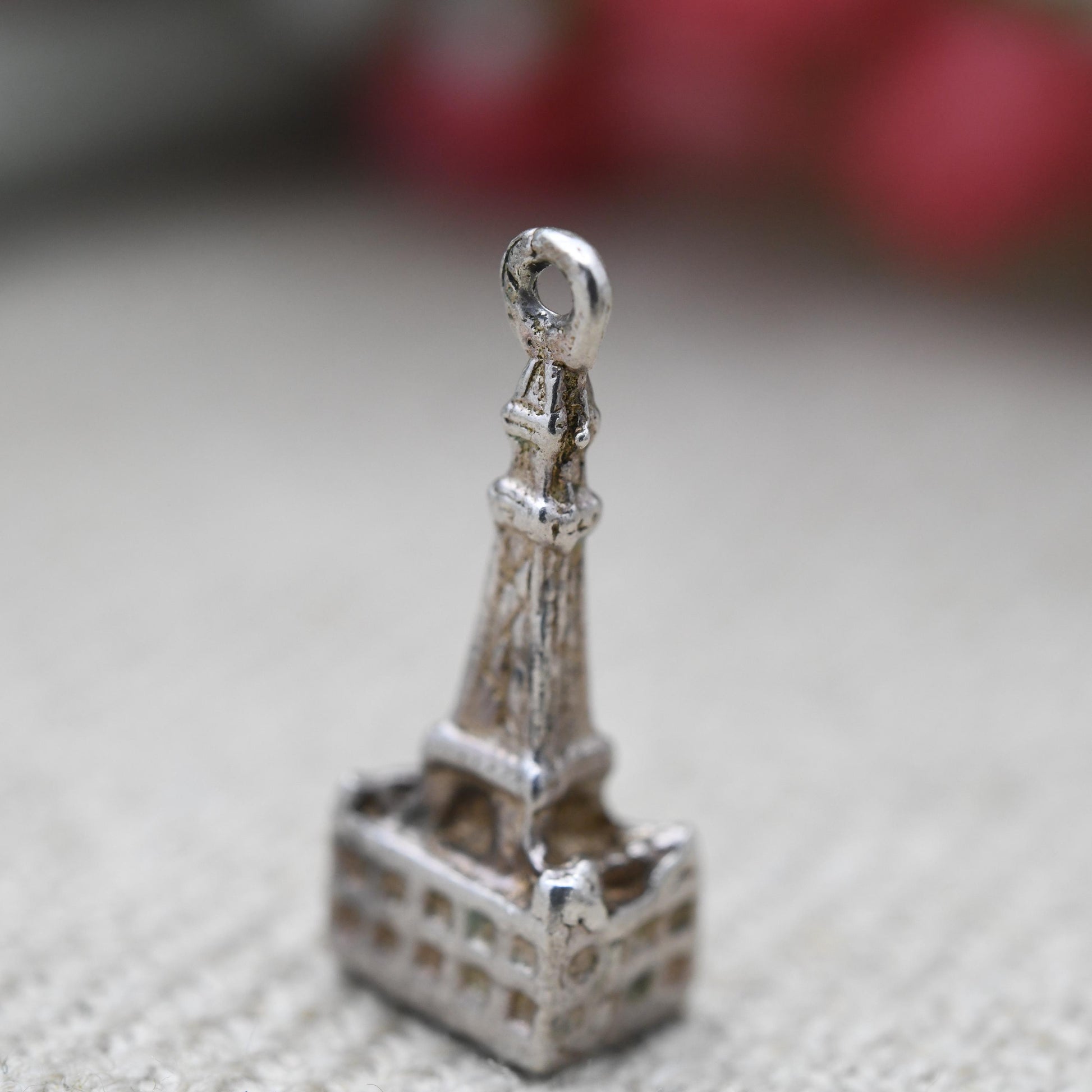 Vintage Sterling Silver Blackpool Tower Charm Pendant - Lancashire | Seaside | Beach Holiday | Souvenir Gift for Charm Bracelet