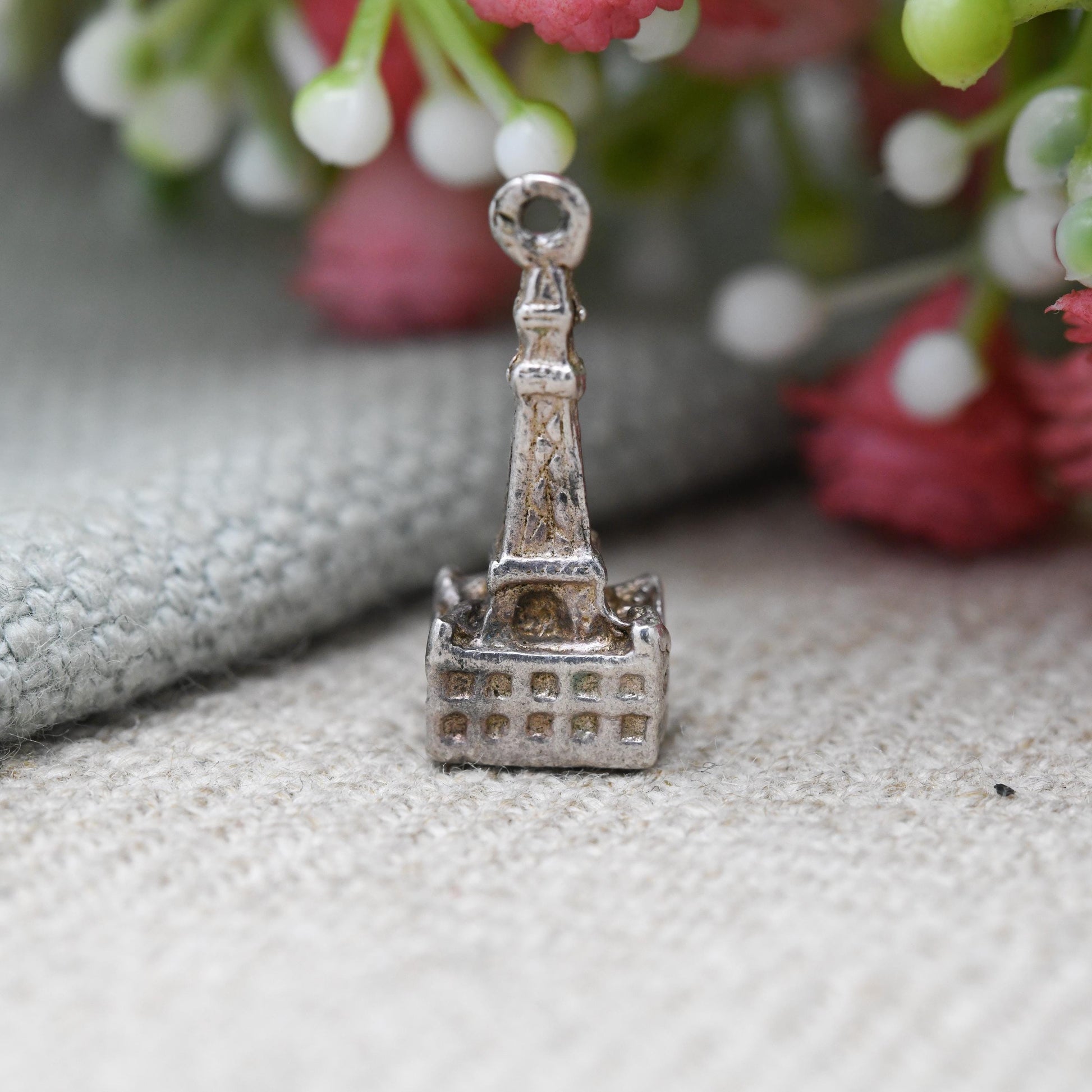 Vintage Sterling Silver Blackpool Tower Charm Pendant - Lancashire | Seaside | Beach Holiday | Souvenir Gift for Charm Bracelet