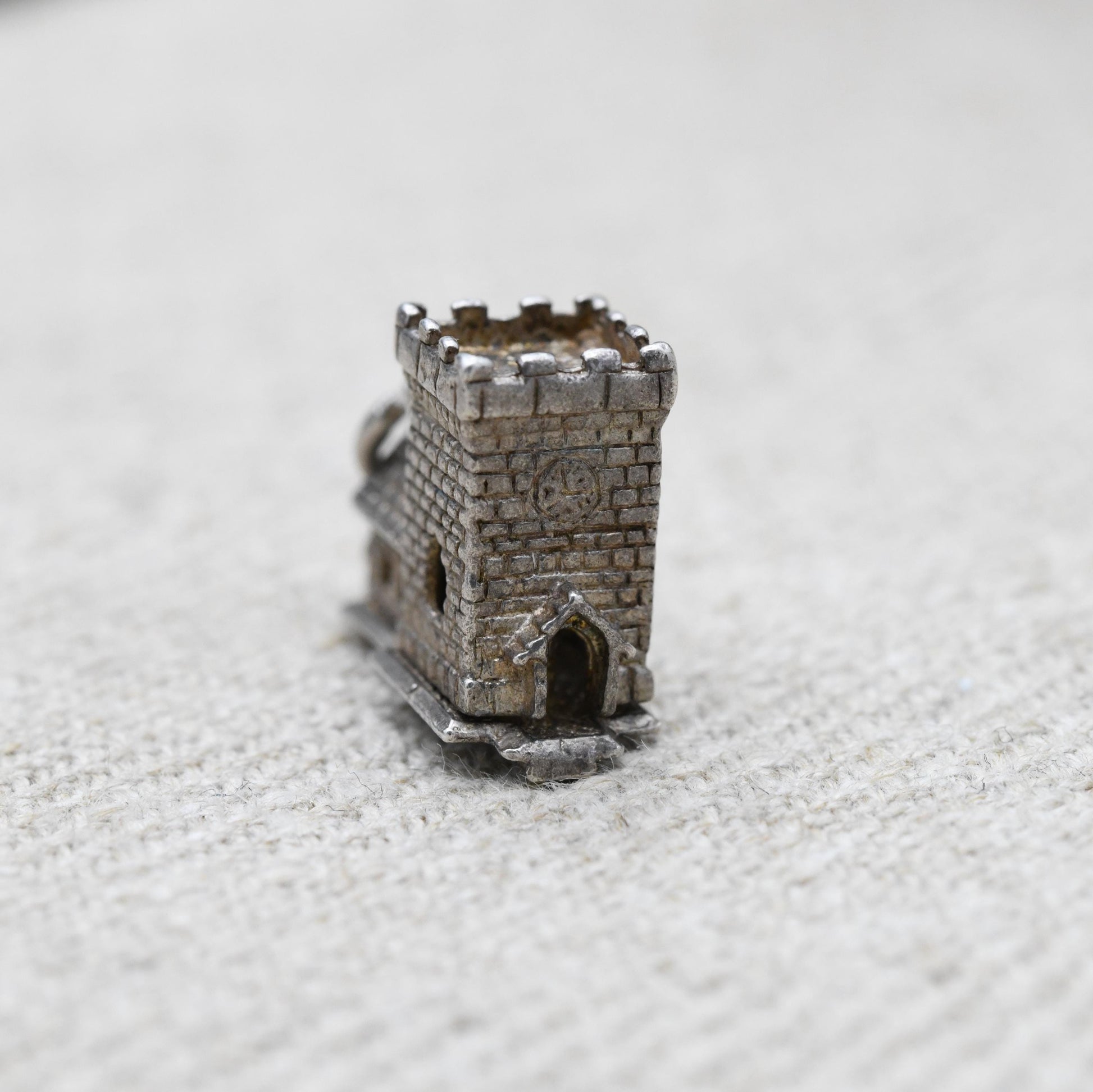 Vintage Sterling Silver Opening Church Wedding Charm Pendant - Wedding Day | Bride and Groom | Alter | Celebration | Gift for Charm Bracelet