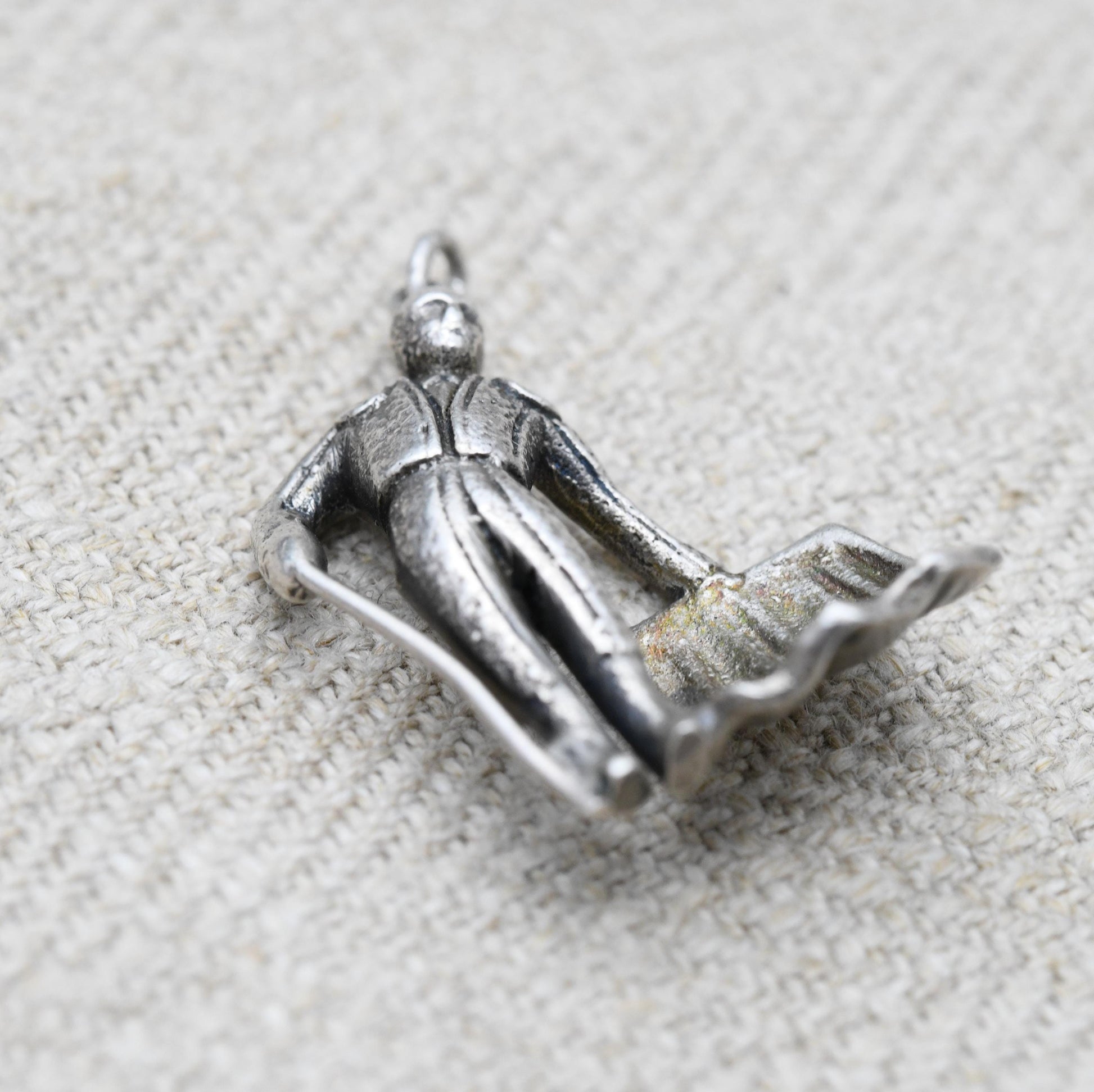 Vintage Sterling Silver Matador Charm Pendant - Spanish Bullfighting | Detailed Man | Spain Souvenir | Gift for Charm Bracelet
