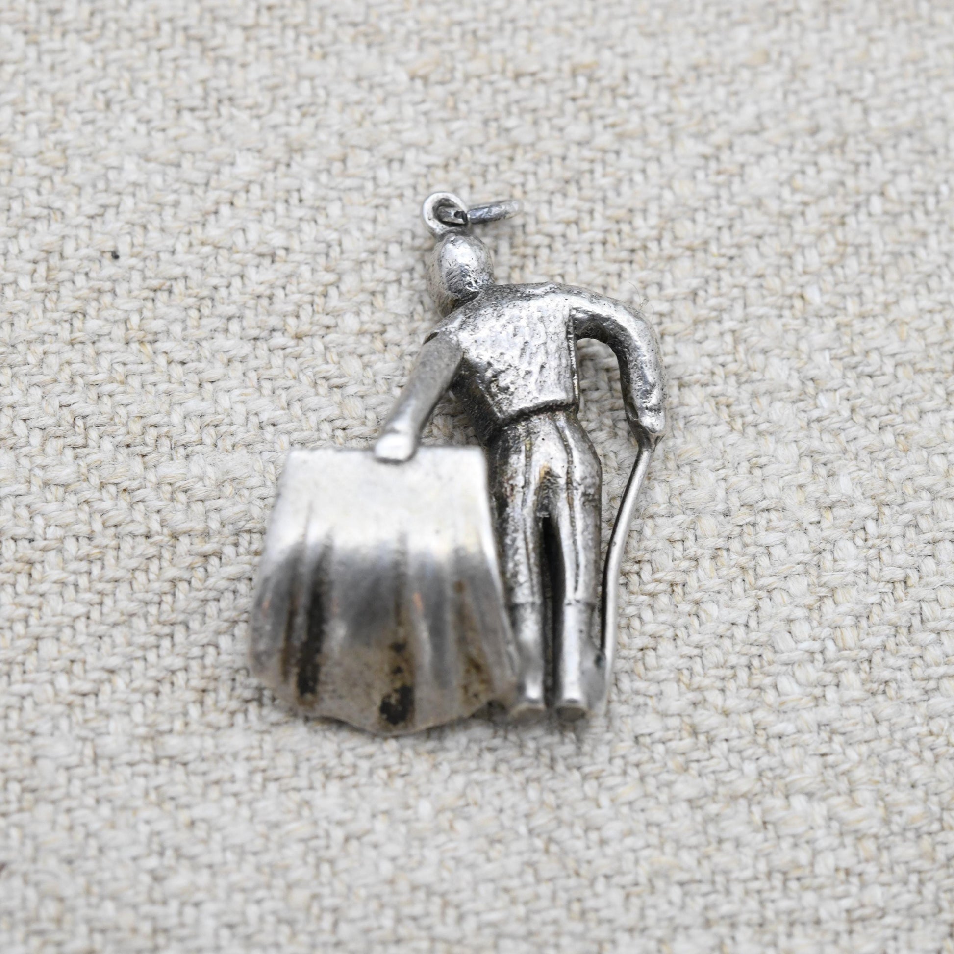 Vintage Sterling Silver Matador Charm Pendant - Spanish Bullfighting | Detailed Man | Spain Souvenir | Gift for Charm Bracelet
