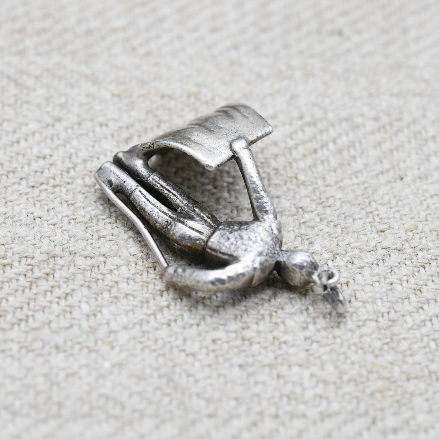 Vintage Sterling Silver Matador Charm Pendant - Spanish Bullfighting | Detailed Man | Spain Souvenir | Gift for Charm Bracelet