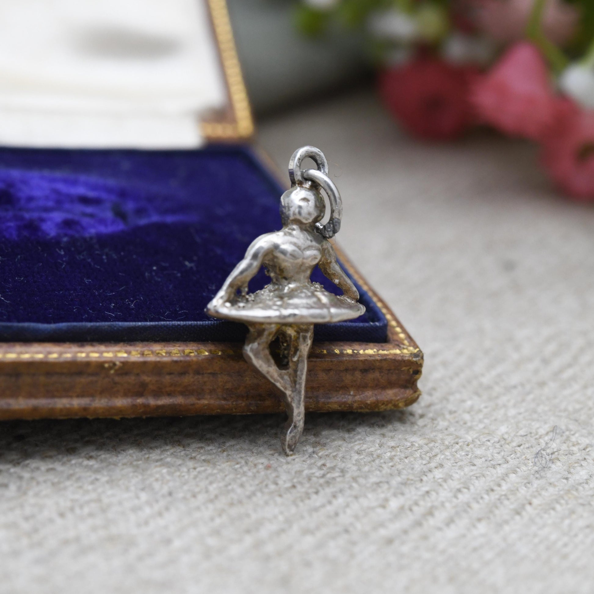 Vintage Sterling Silver Ballet Dancer Pendant - Dancing Girl | Ballerina | Gift for Charm Bracelet