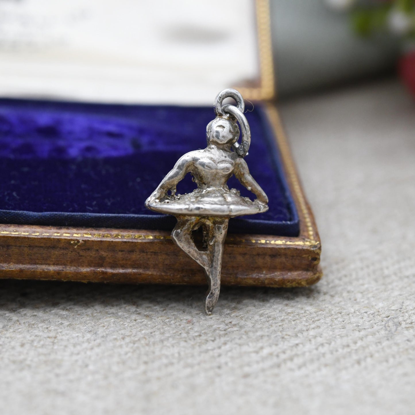 Vintage Sterling Silver Ballet Dancer Pendant - Dancing Girl | Ballerina | Gift for Charm Bracelet