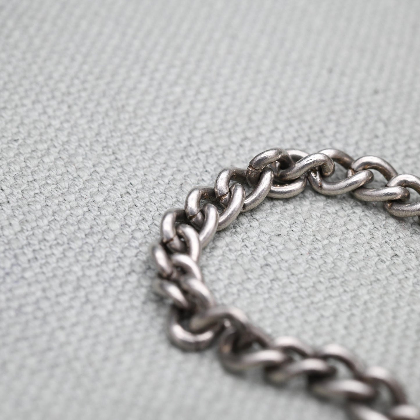 Vintage Sterling Silver Heart Padlock Clasp Chain Bracelet - Chunky Curb Links with Safety Chain | UK Hallmarks