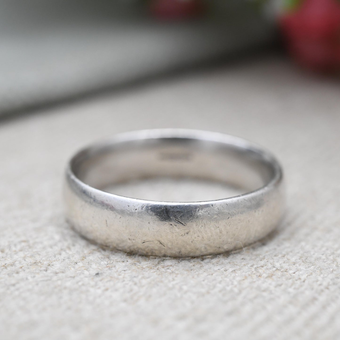 Vintage Sterling Silver Band Ring - Minimalist Band | Stacking Ring | Large Unisex Ring | UK Size - X 1/2 | US Size - 12