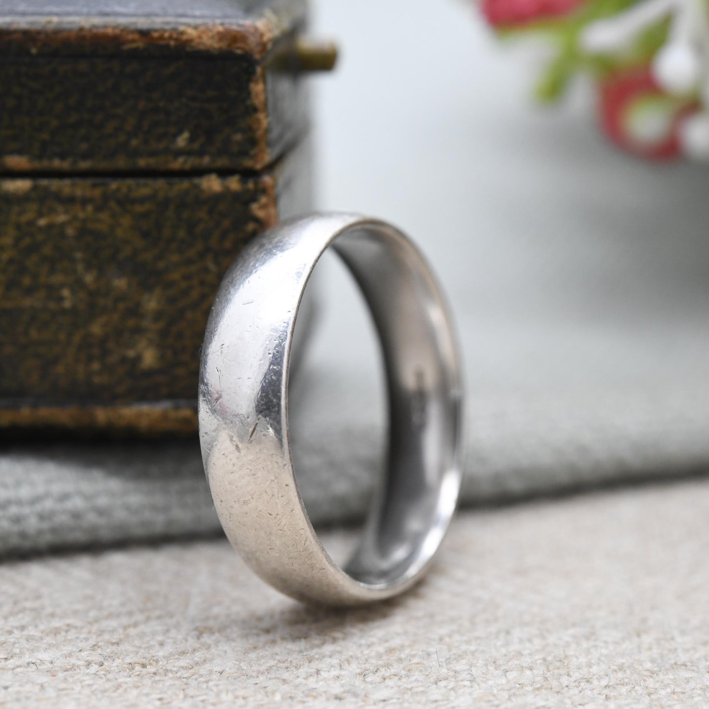 Vintage Sterling Silver Band Ring - Minimalist Band | Stacking Ring | Large Unisex Ring | UK Size - X 1/2 | US Size - 12