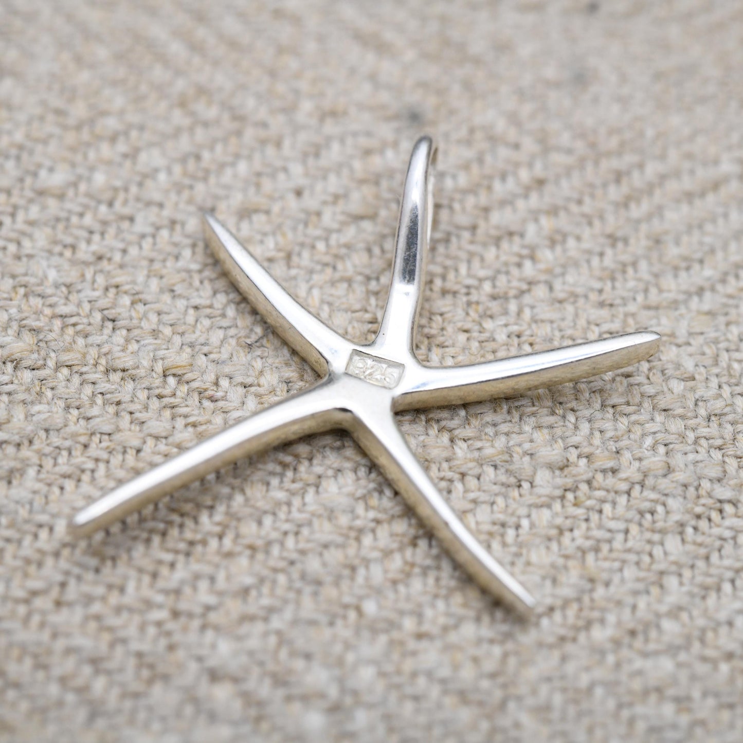 Vintage Sterling Silver Starfish Pendant - Animal Charm | Sea | Ocean | Pendant Charm Necklace Stack