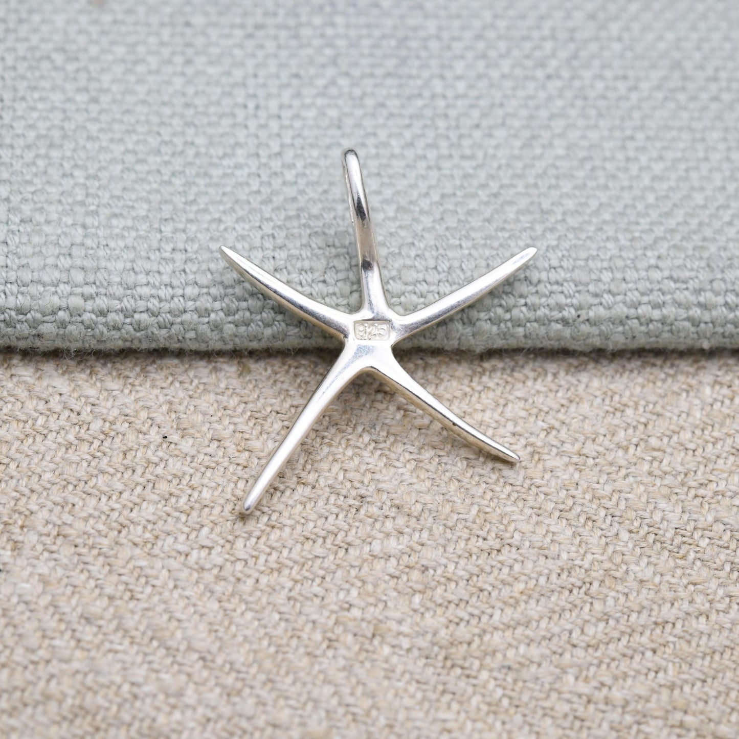 Vintage Sterling Silver Starfish Pendant - Animal Charm | Sea | Ocean | Pendant Charm Necklace Stack